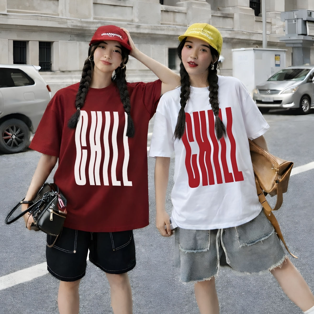 Áo thun unisex UX30-1180 chữ CHILL dáng oversized local brand WETEE_thumbnail_6