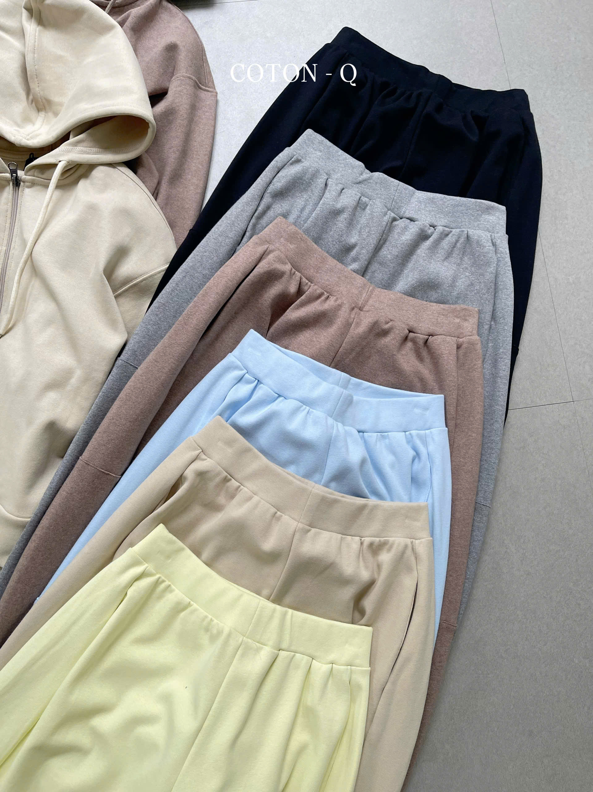 Set áo khoác có nón + quần thun dài ( XÁM )_thumbnail_3