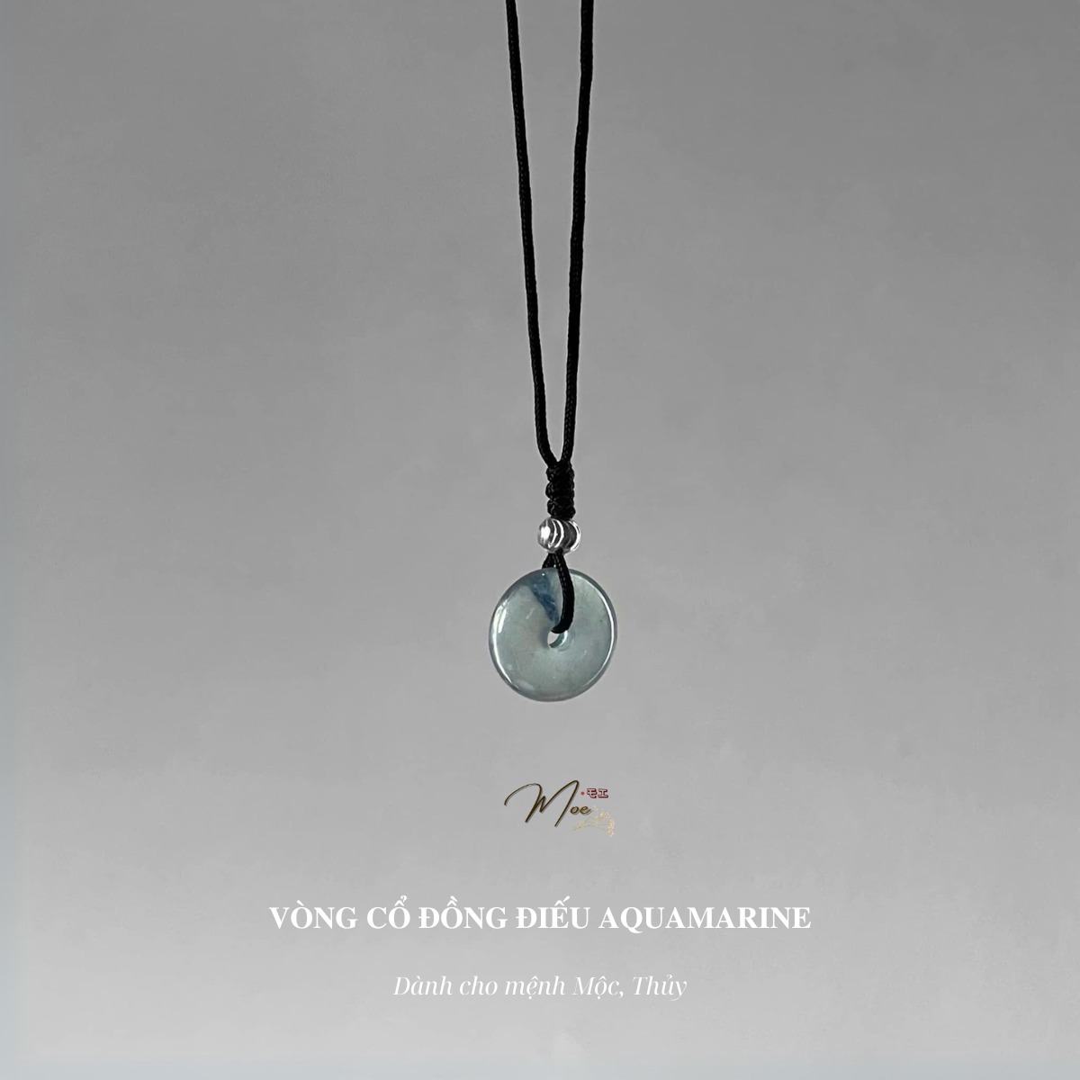 D251 - Dây chuyền đồng điếu đá tự nhiên mix dây dù_thumbnail_1