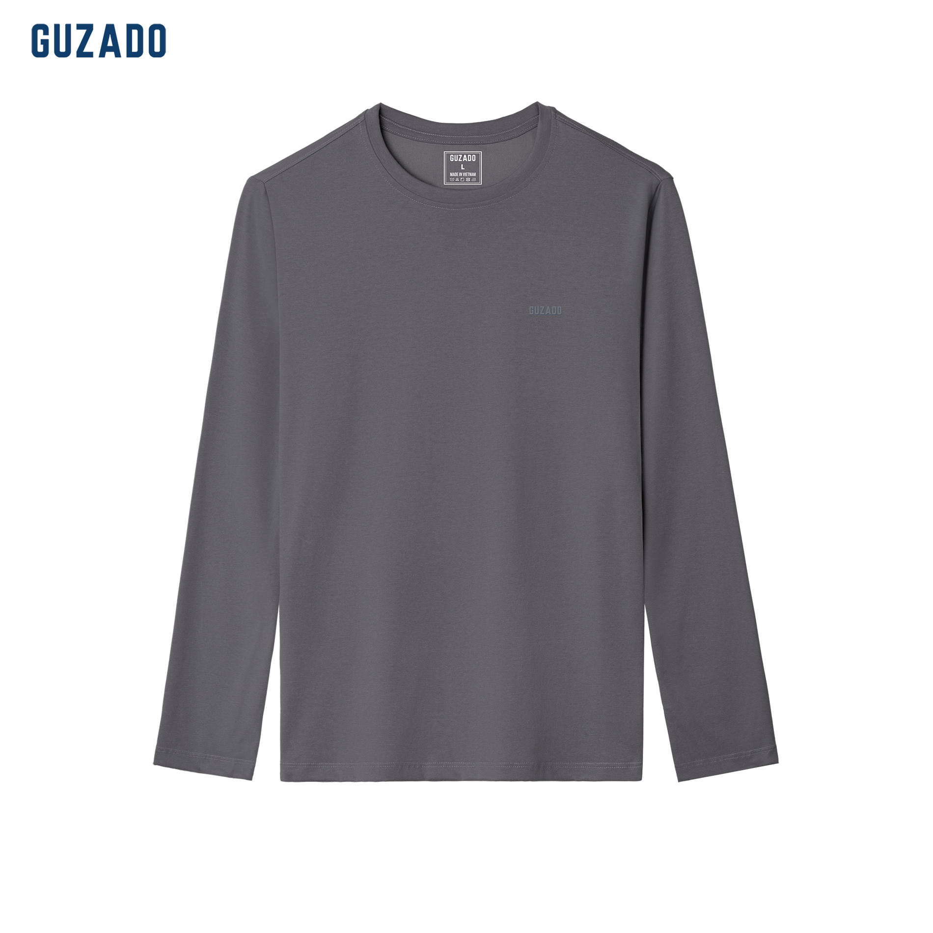 Áo Dài Tay Cotton CVC GUZADO Form Basic GDT03_thumbnail_12