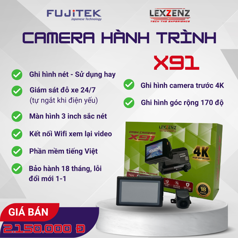 Camera hành trình Lexzenz X91