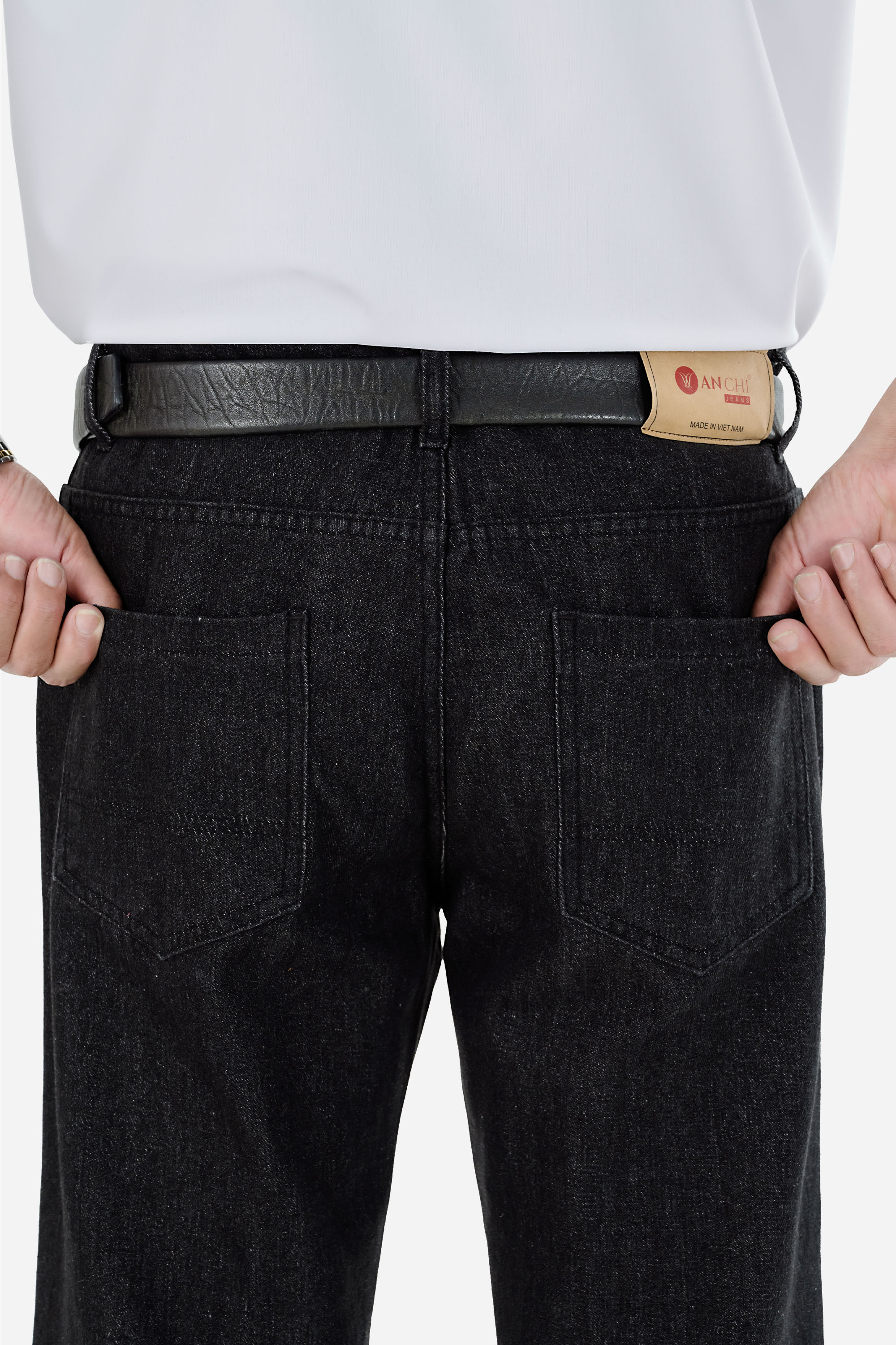 Quần Jeans 1 Li Nam Trung Niên ANCHI Chất Liệu Cafe Dáng Suông Túi Chéo Cao Cấp_thumbnail_5