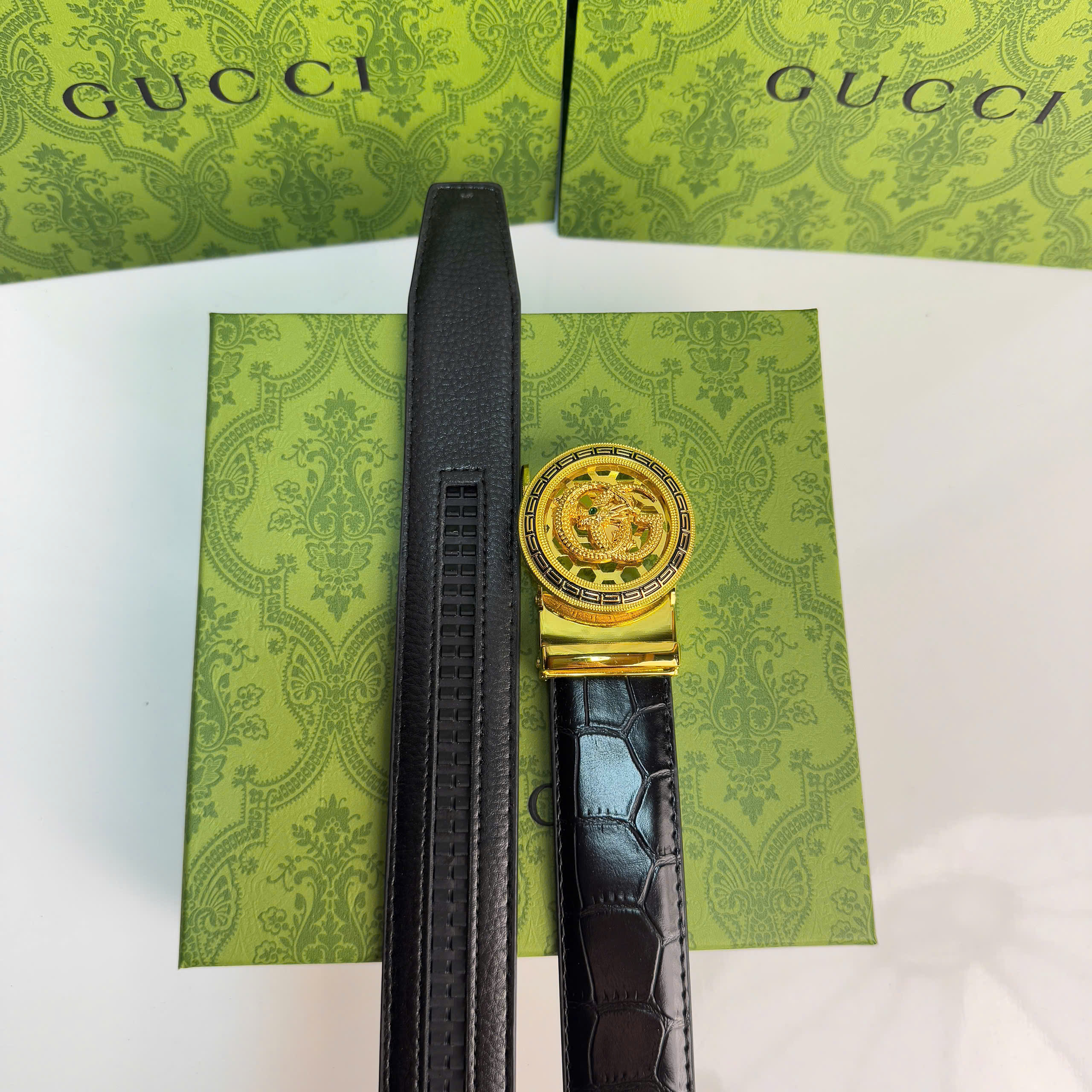 Thắt lưng Gucci Dragon Emblem Gold Buckle_thumbnail_1
