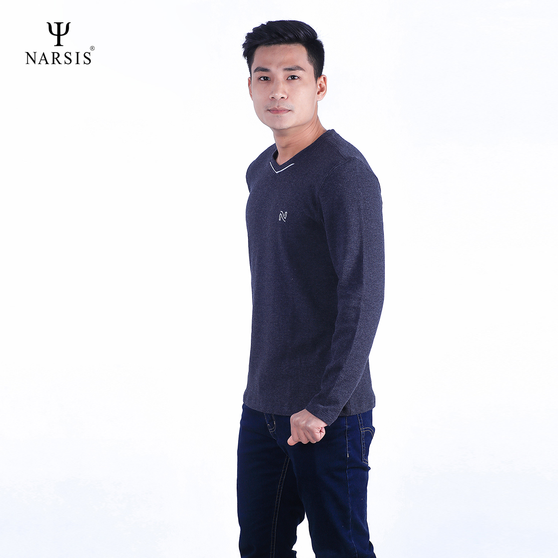 ÁO NAM THU ĐÔNG D7090 NARSIS CHẤT LIỆU THOÁNG MÁT, DỄ CHỊU, THOẢI MÁI CẢ NGÀY, DỄ VẬN ĐỘNG_thumbnail_0