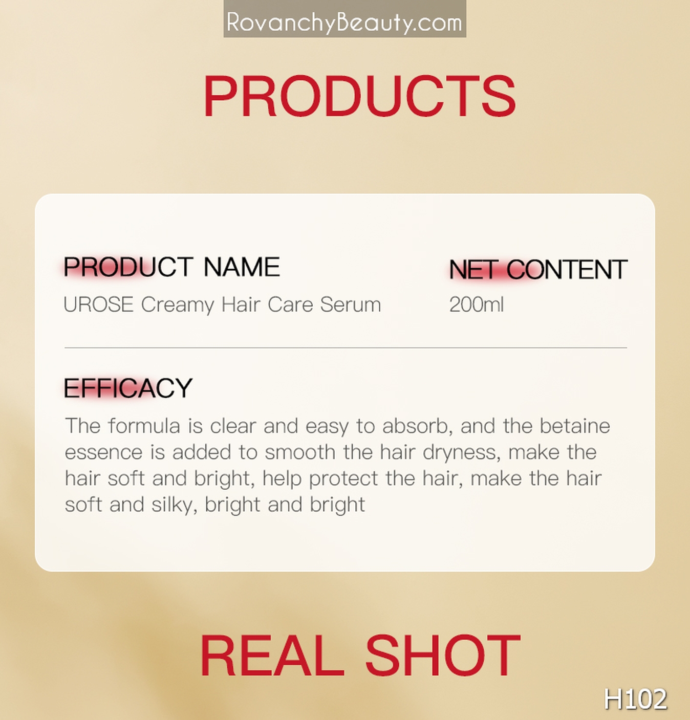 H102  U'ROSE Dưỡng Tóc Mềm Mượt - Tinh Chất Dưỡng Ẩm & Phục Hồi Tóc Hư Tổn 200ml_thumbnail_9