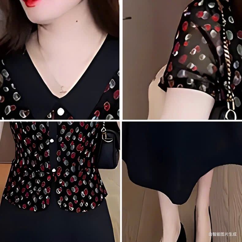 16940-Đầm voan xòe  dáng peplum in hoa nhí cổ sen ( voan, loat)_thumbnail_1