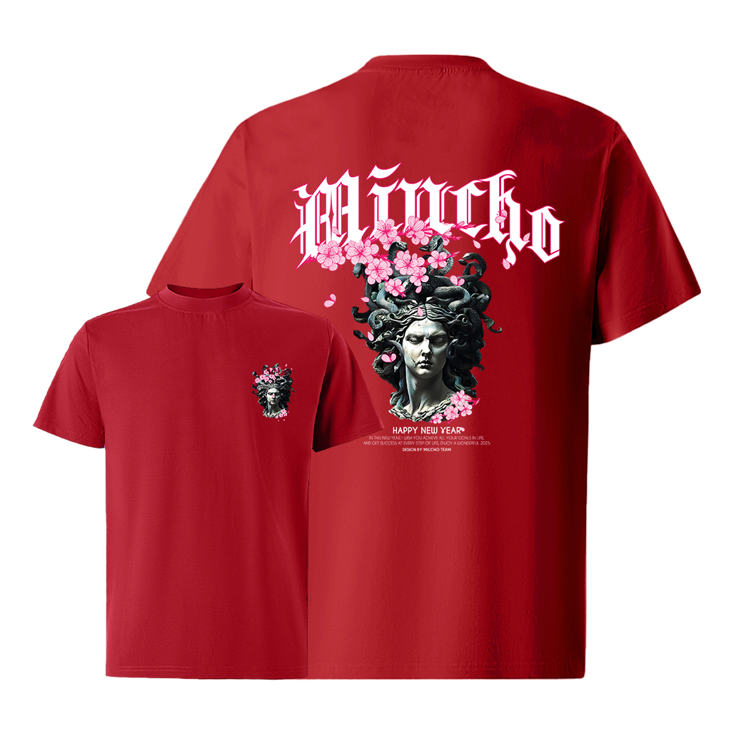 Áo phông tết form rộng cổ tròn vải cotton 4c co giãn thoáng mát 1824 Miucho Iconic in graphic_thumbnail_8