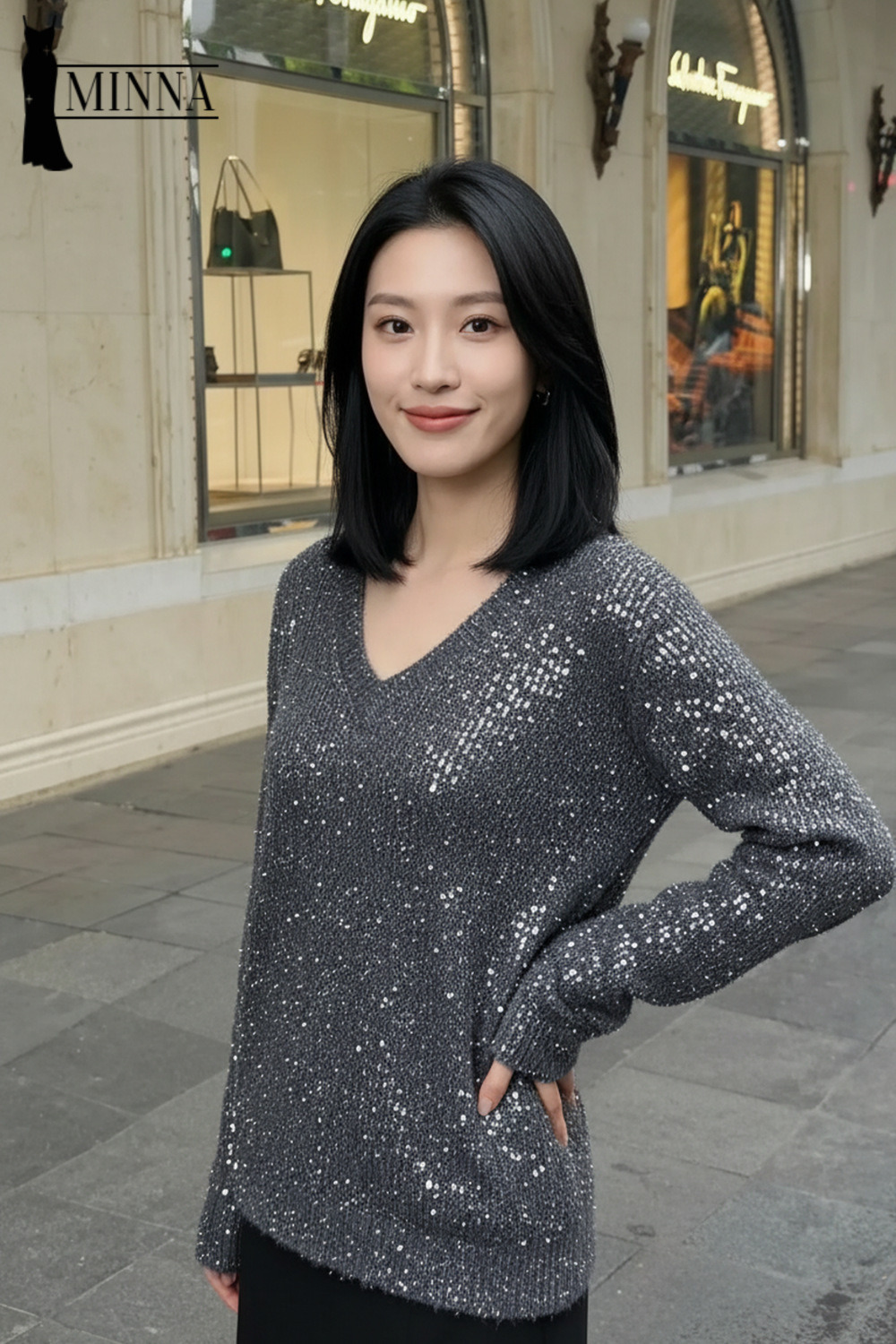 Sparkle Knit Sweater - MA045