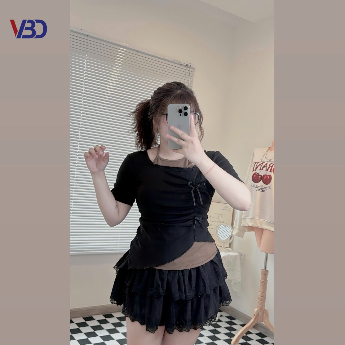 Chân váy ren lưng thun kiểu bigsize CV6010 dành cho nàng béo mập từ 55-90kg_thumbnail_8