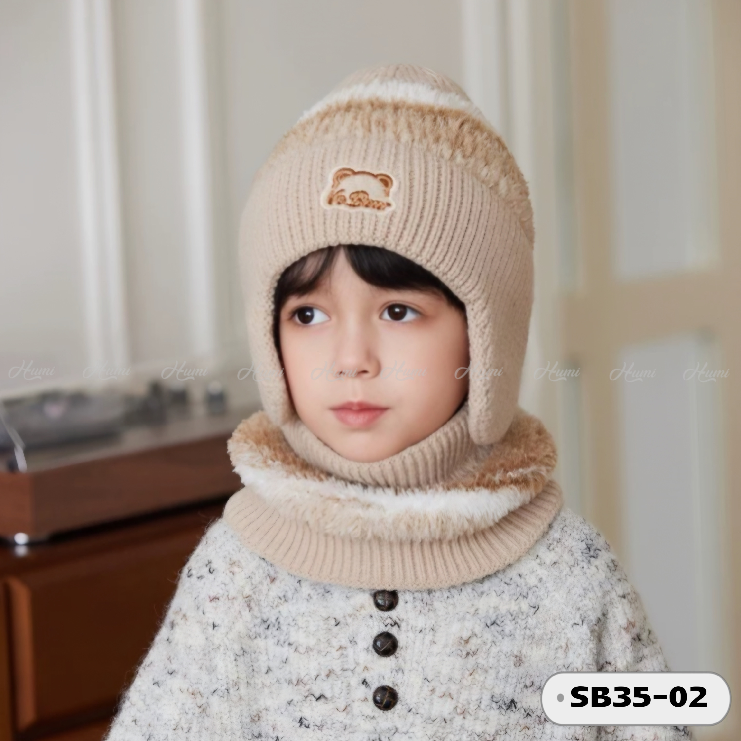 COMBO MŨ KHĂN TRẺ EM (SB35-02 Be)