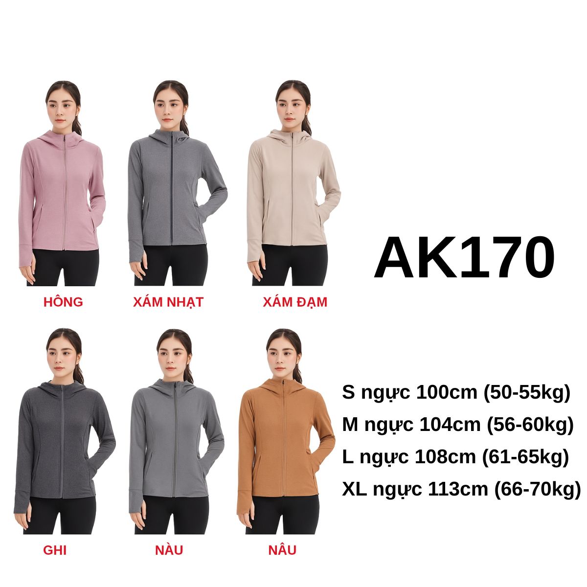 AK170 - ÁO CHỐNG NẮNG