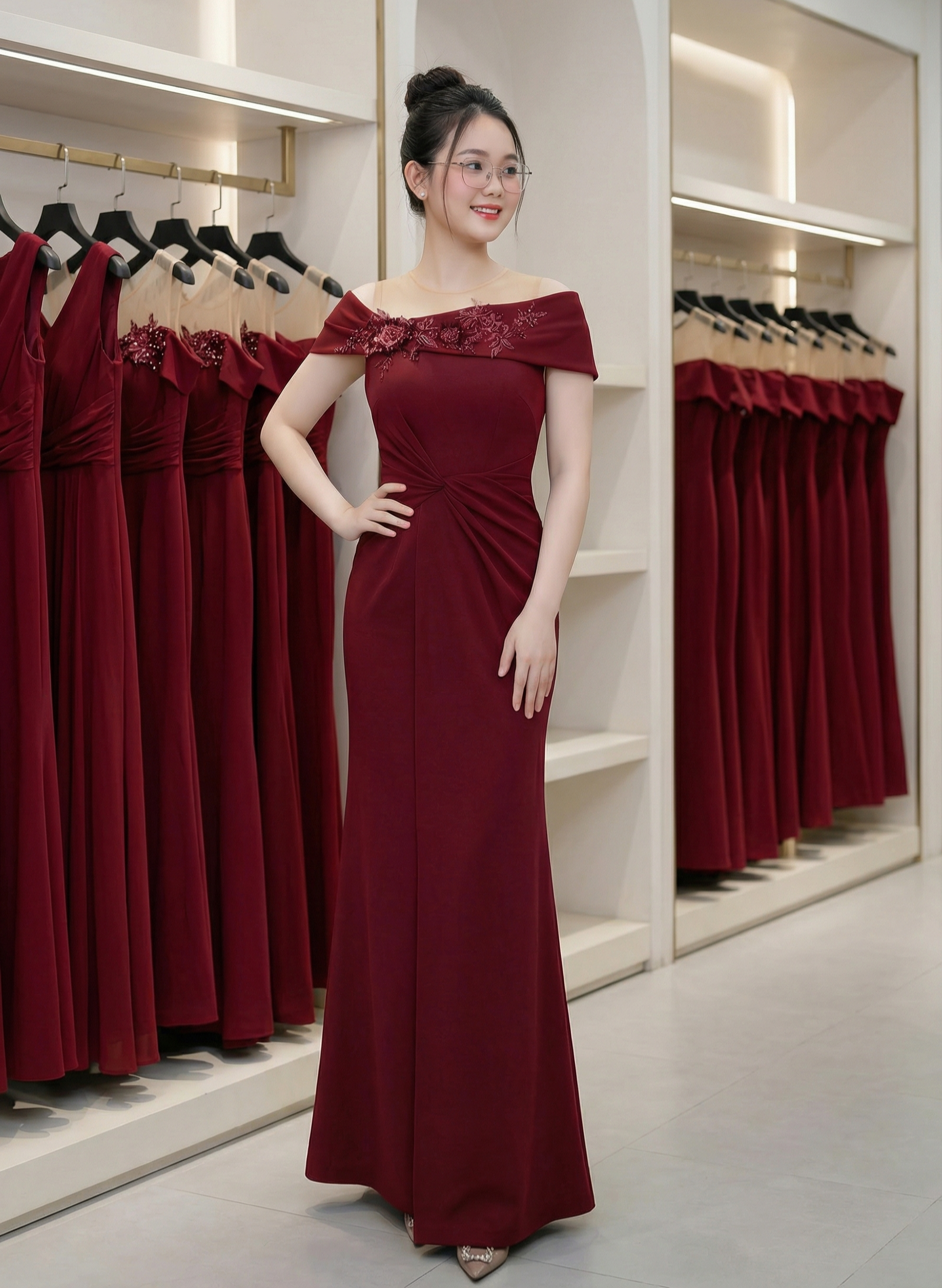 Đầm dạ hội dự tiệc  phối ren hoa cao cấp_thumbnail_29