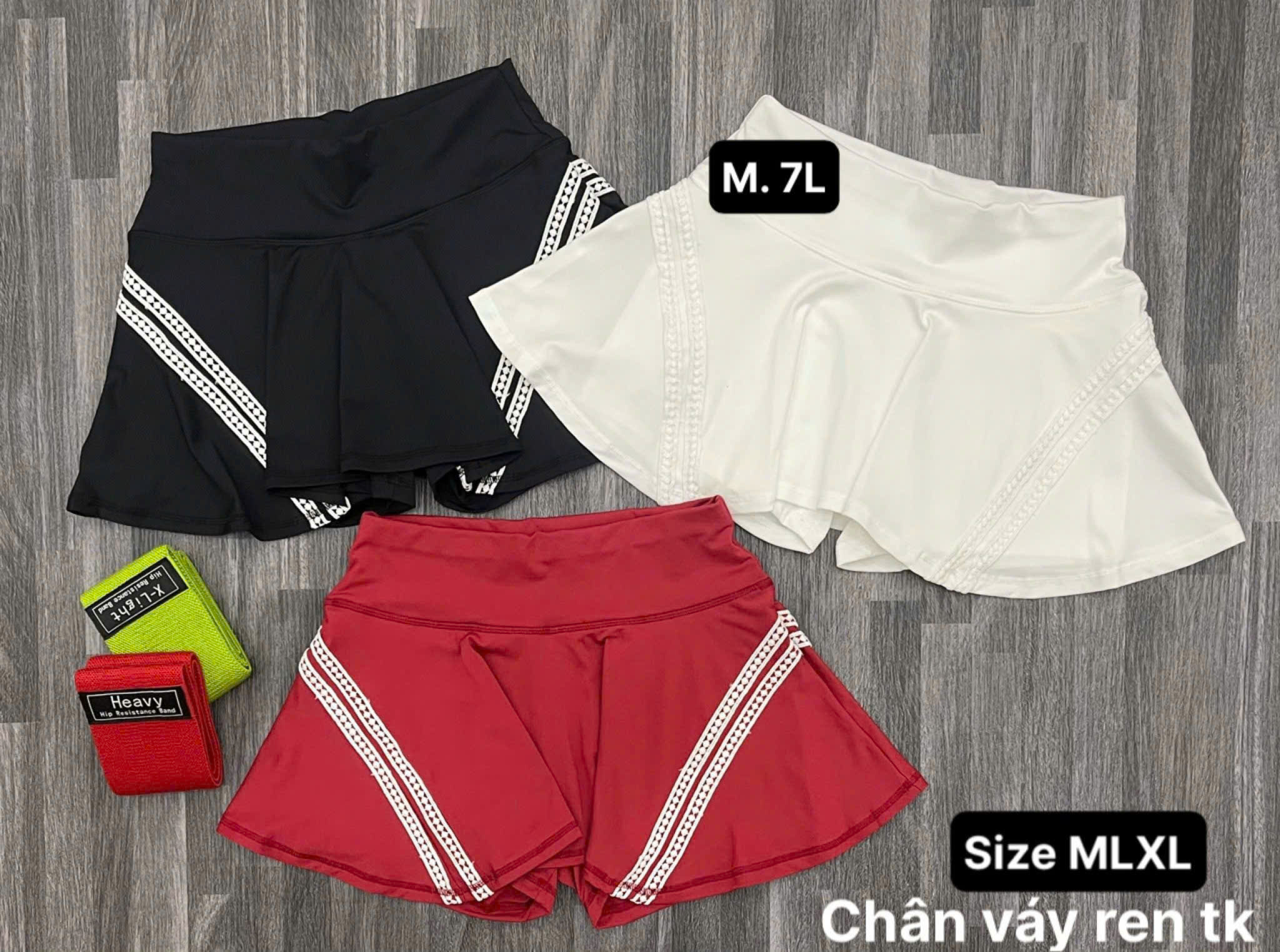 Váy Ngắn Thể Thao Dáng Tennis Phối Viền_thumbnail_3