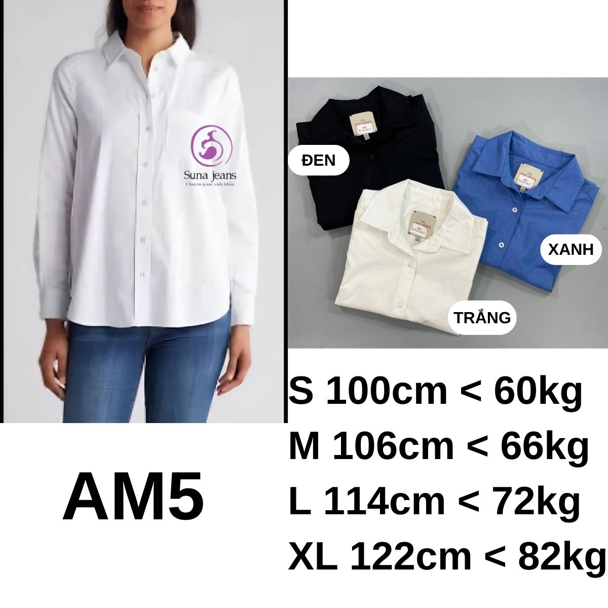 AM5 - Sơ mi tay dài trơn Casa