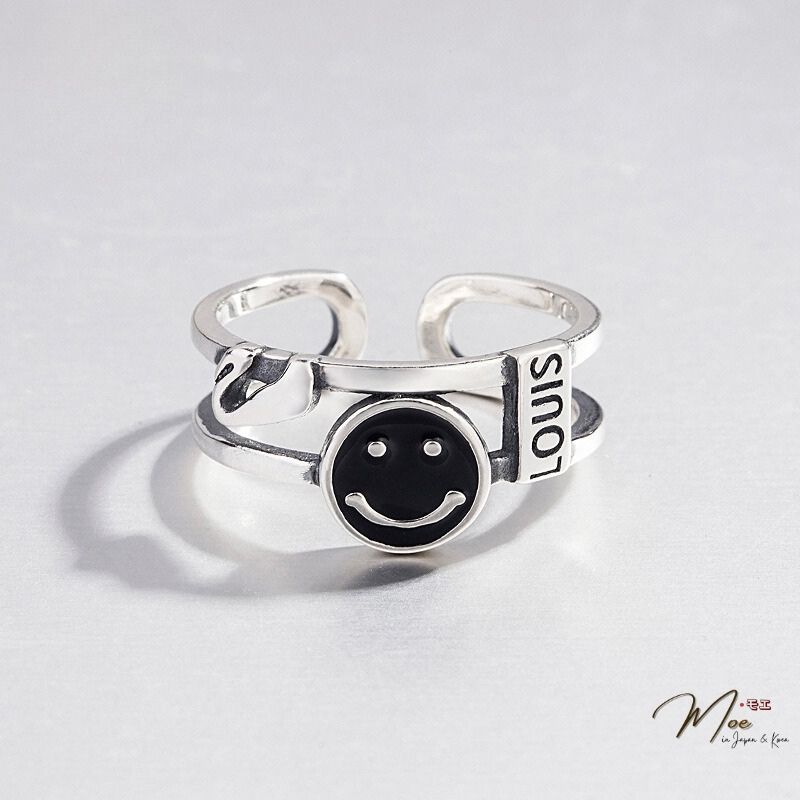 N125 - Nhẫn mặt cười Smile Louis freesize