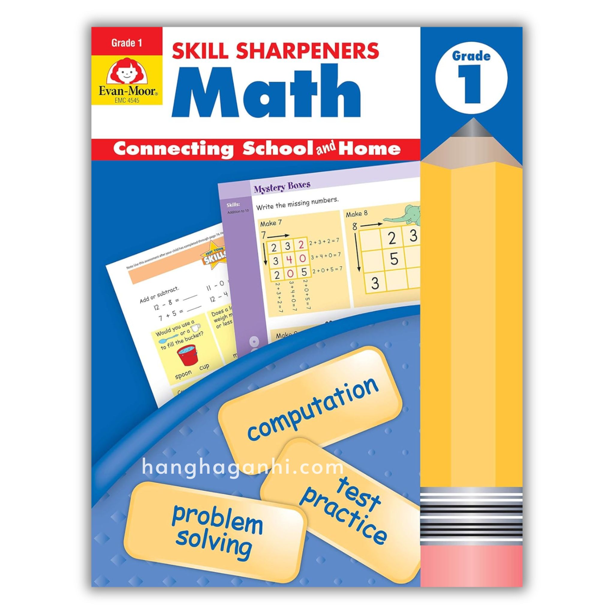 Skill Sharpeners Math Grade 1, Sách Toán Mỹ Evan Moor cho học sinh lớp 1_thumbnail_0