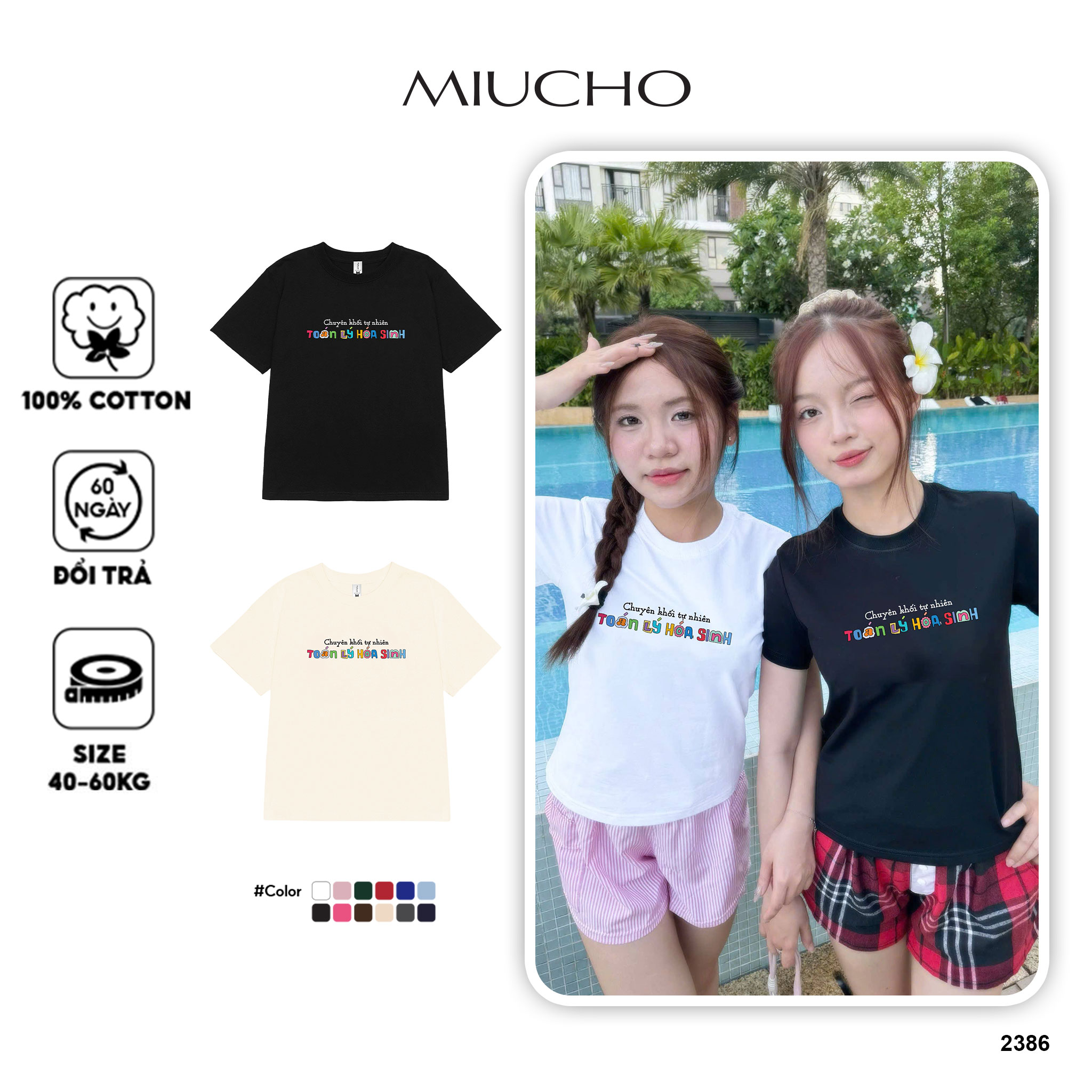Áo thun baby tee dễ thương ABD2386 Miucho chất vải cotton co giãn thoáng mát cao cấp in Typography_thumbnail_1