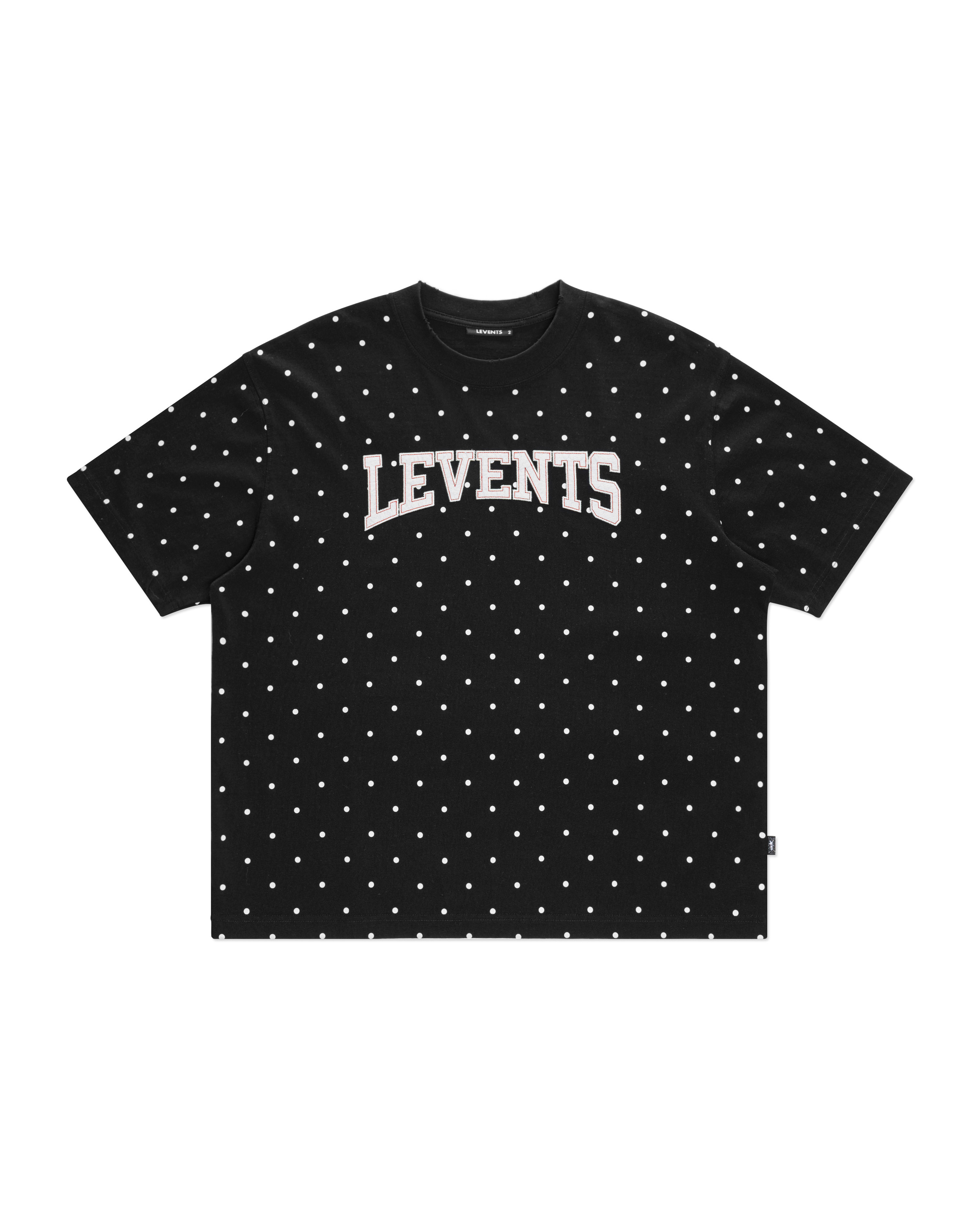 Levents® Seasonal Polkadot Semi-Oversized Tee/ Black