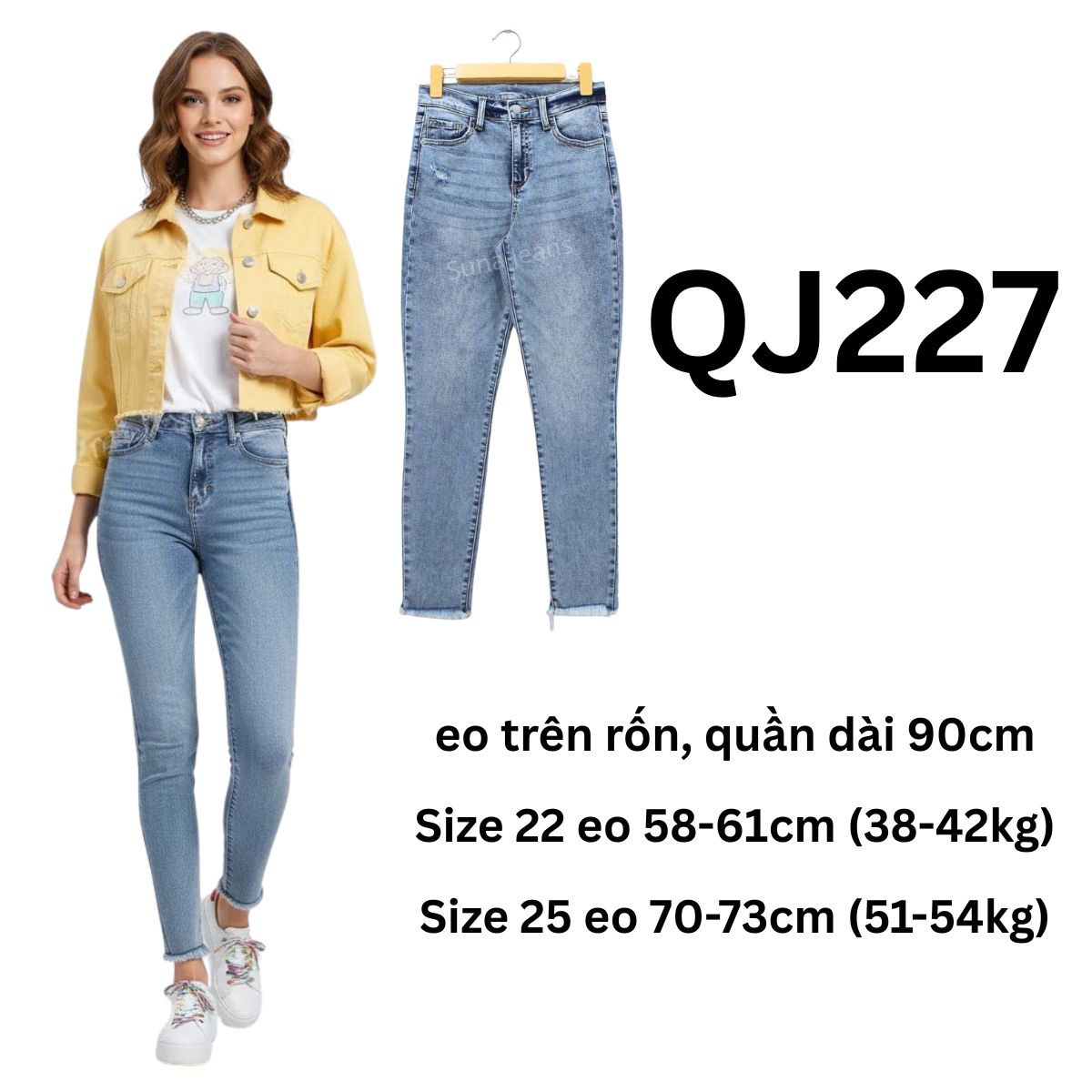 QJ227- Jeans ôm