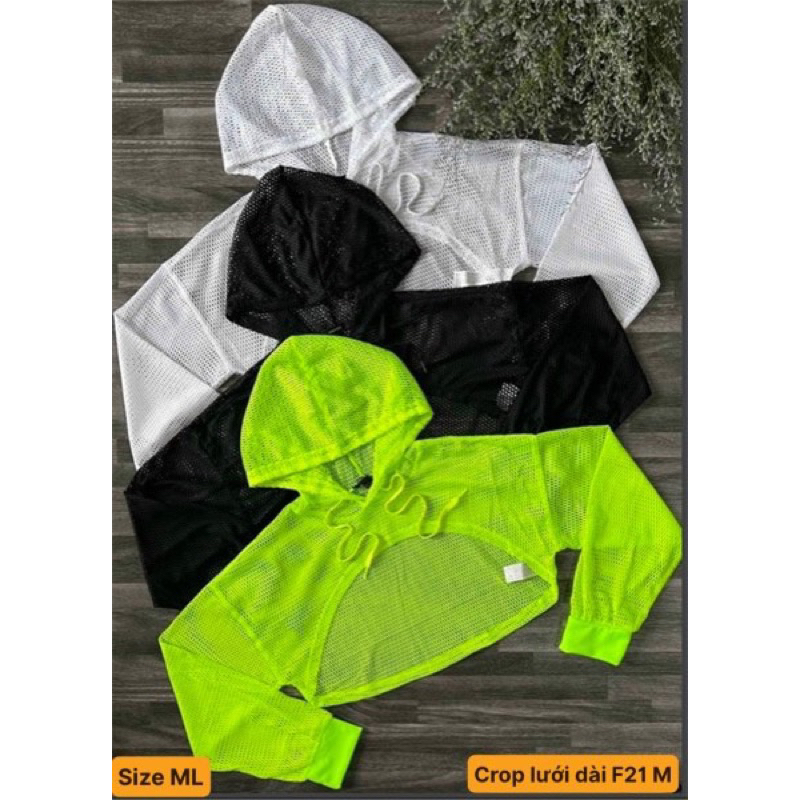 Áo Tank Thể Thao Lưới Mè Dáng Croptop Có Nón Mặc Ngoài_thumbnail_7