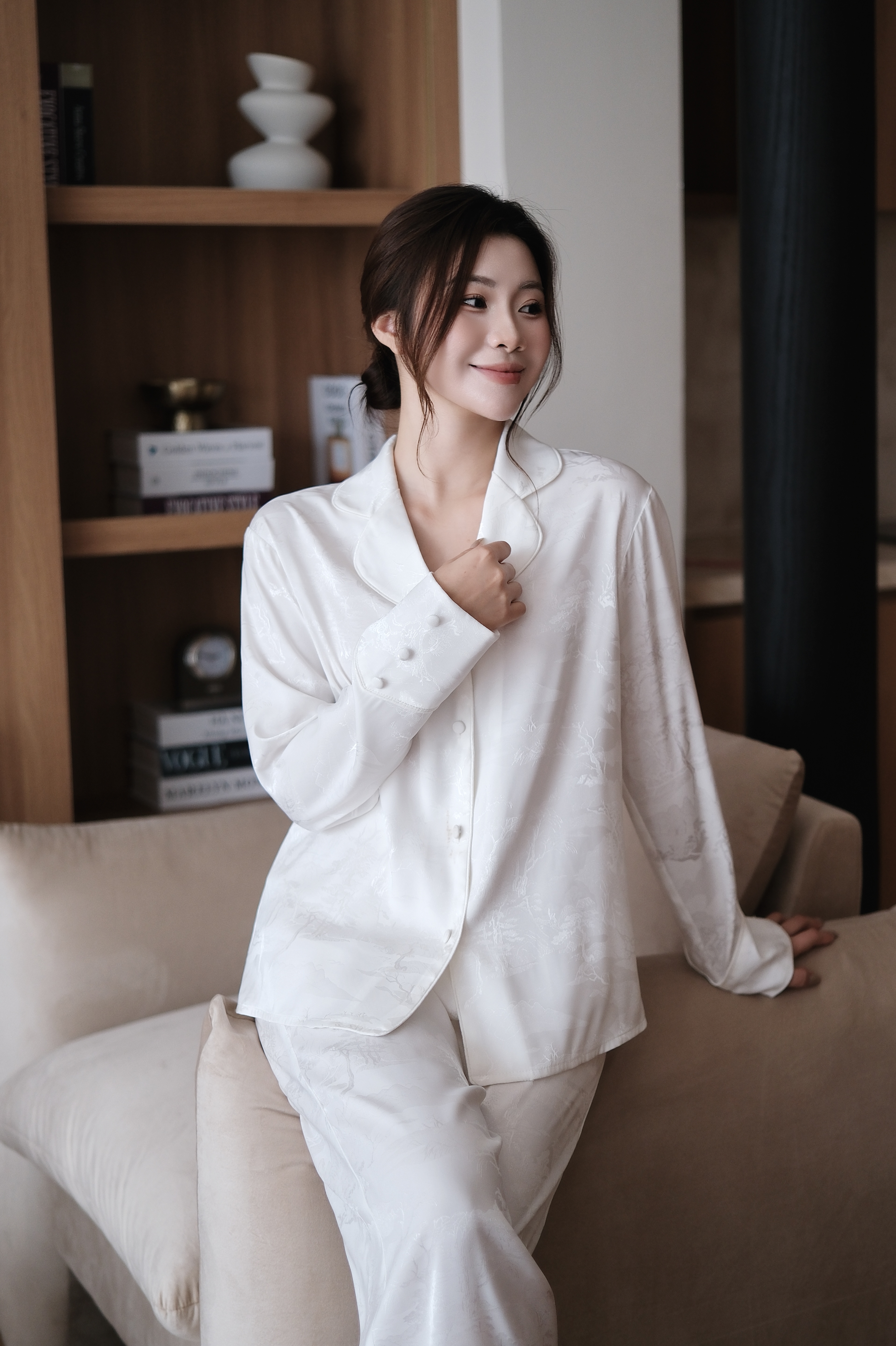 Bộ Gấm 𝑺𝒐𝒇𝒕 𝑯𝒐𝒖𝒓𝒔 áo dài tay, quần dài BN651_thumbnail_13