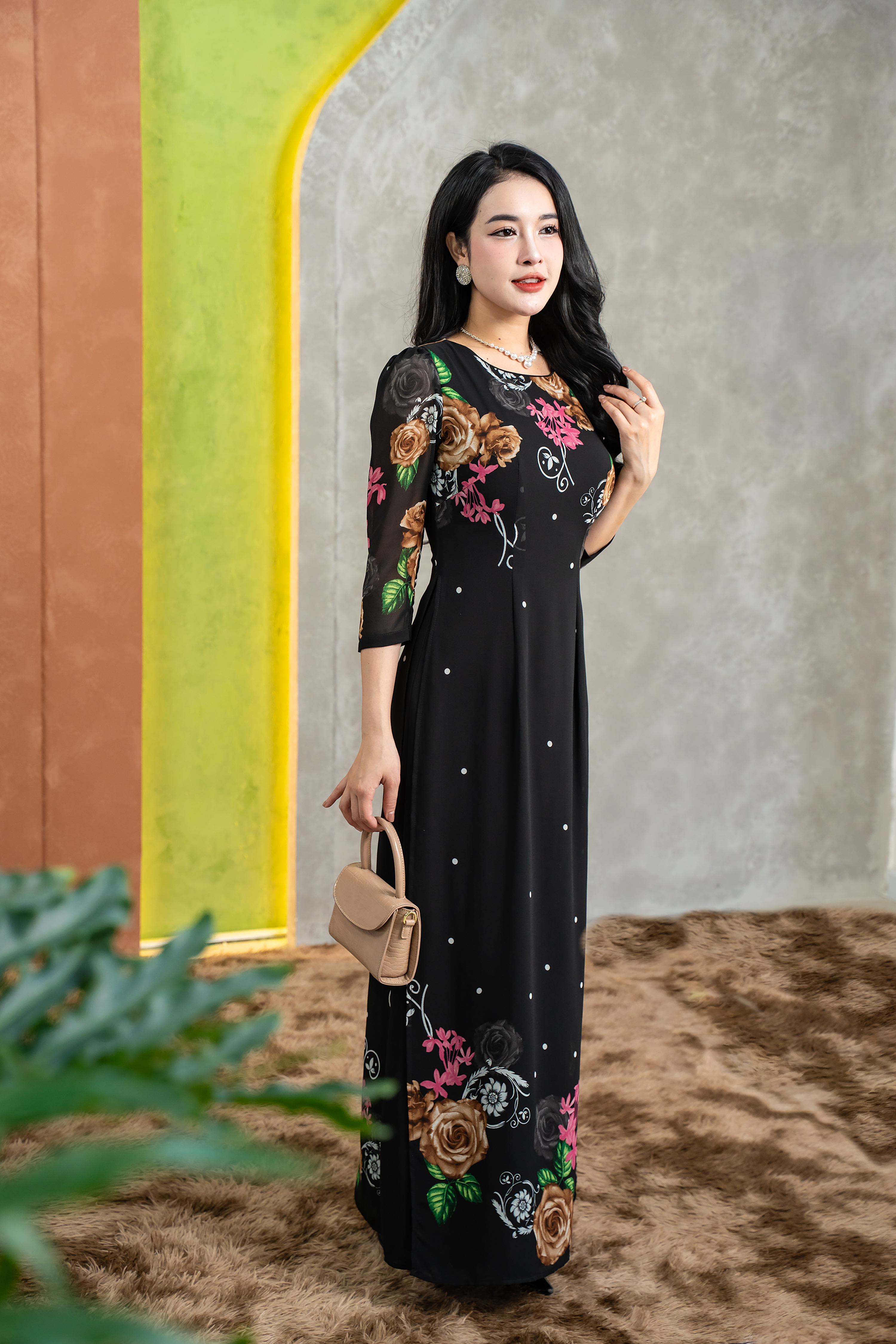 Đầm giả áo dài - Y2089 - Thương hiệu Zonbig