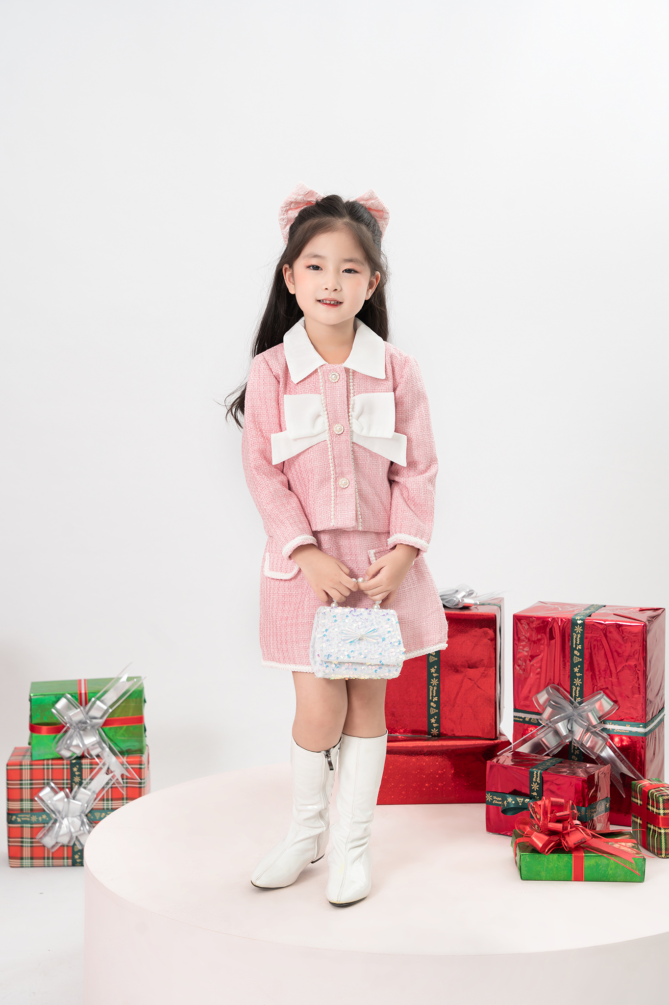 Áo dạ tweed phối nơ ngực_thumbnail_2