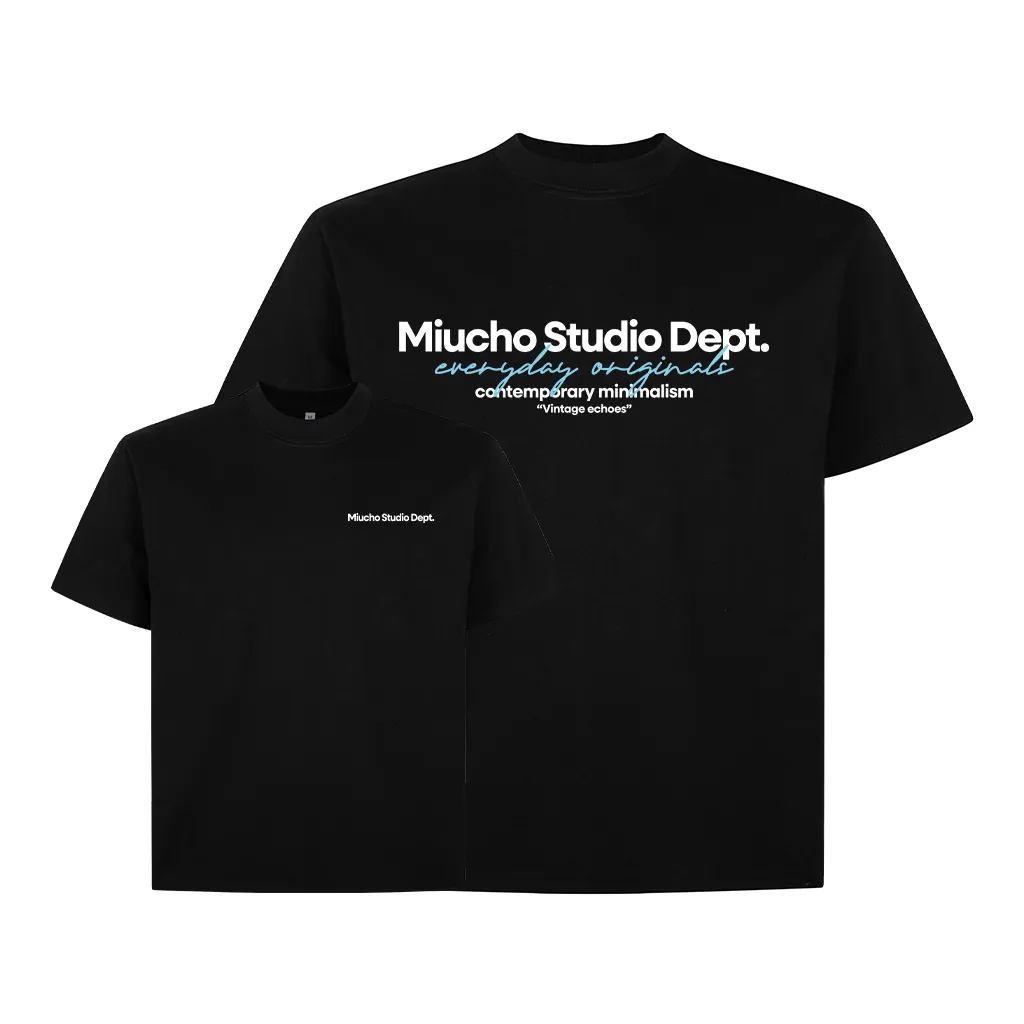 Áo thun boxy nam nữ Miucho Studio Dept 2568 vải cotton 2c thoáng mát basic nhiều màu in typography_thumbnail_6