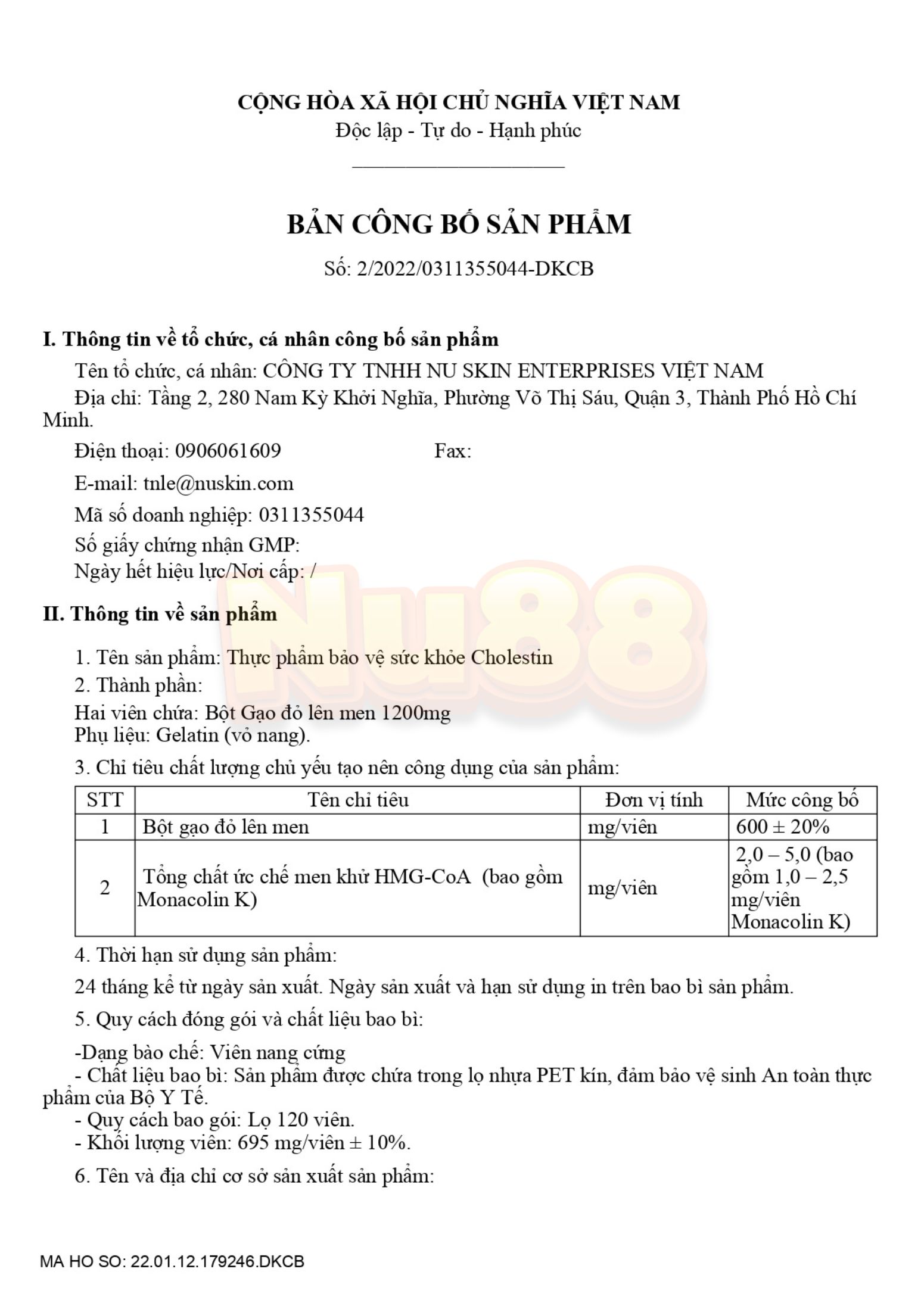 Thực phẩm bảo vệ sức khỏe Cholestin_thumbnail_2