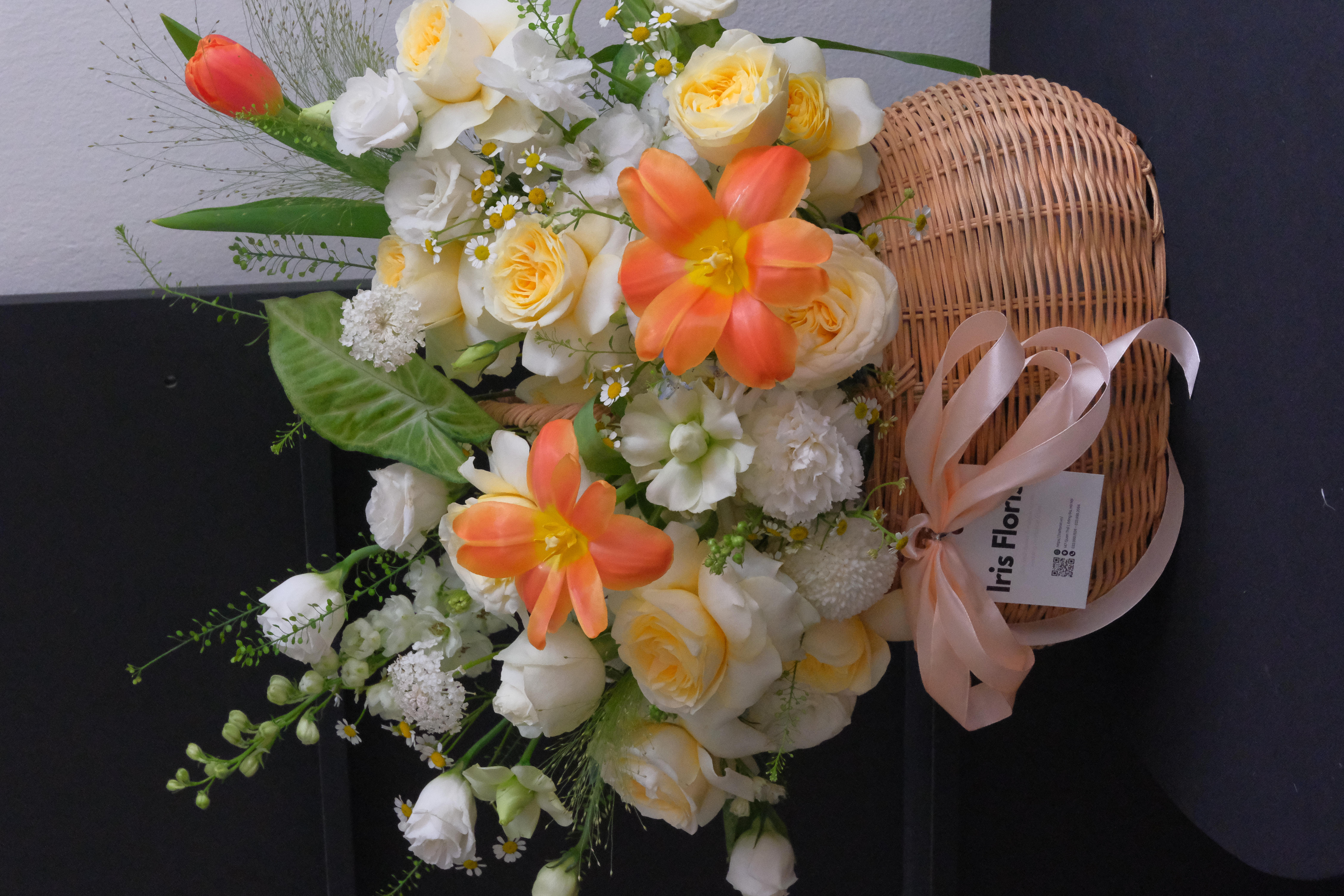 Giỏ hoa Summer's Kiss  - Tone vàng cam_thumbnail_3