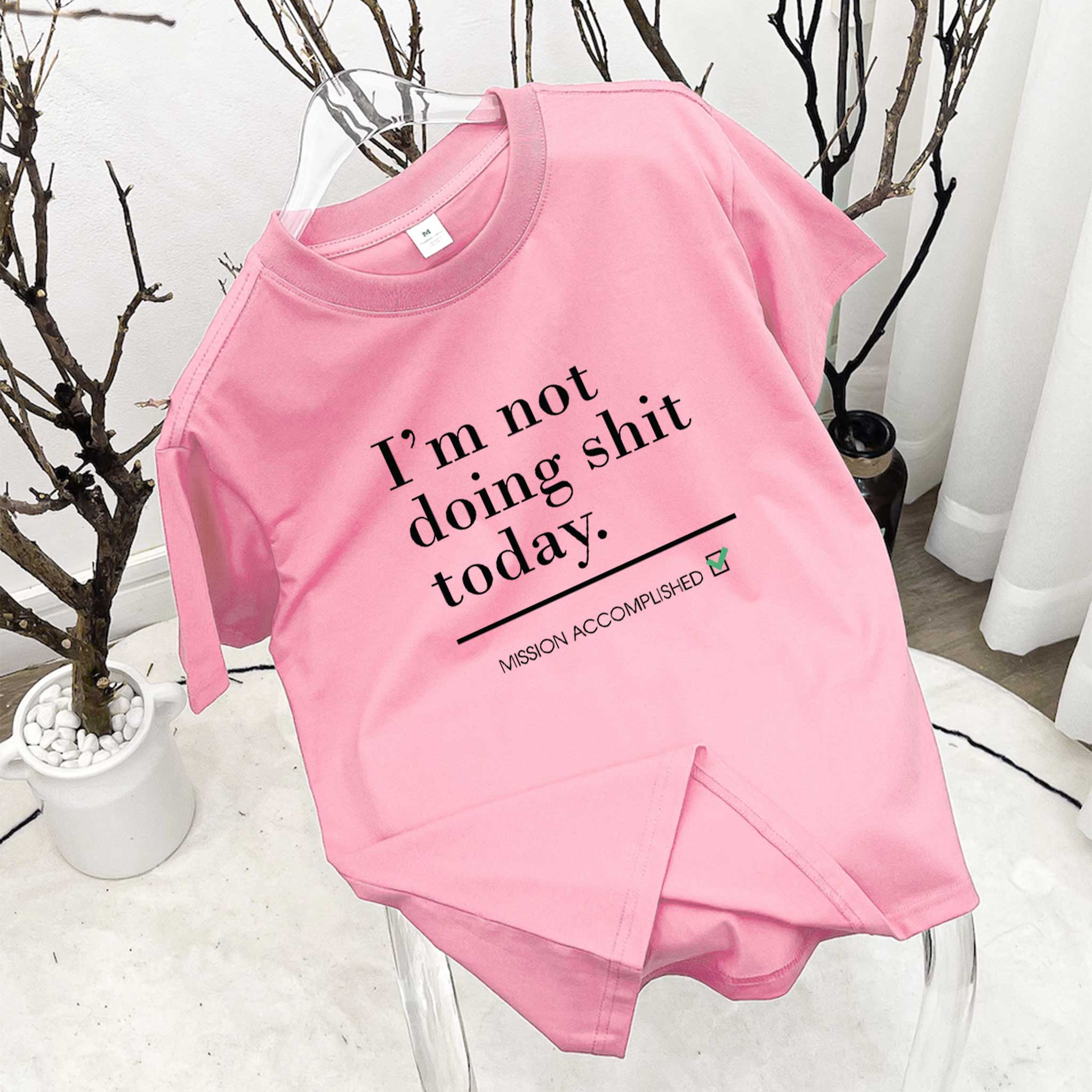 Áo thun nữ form vừa regular tôn dáng ARD1503 Miucho Chic vải cotton co giản cổ tròn in typography_thumbnail_5