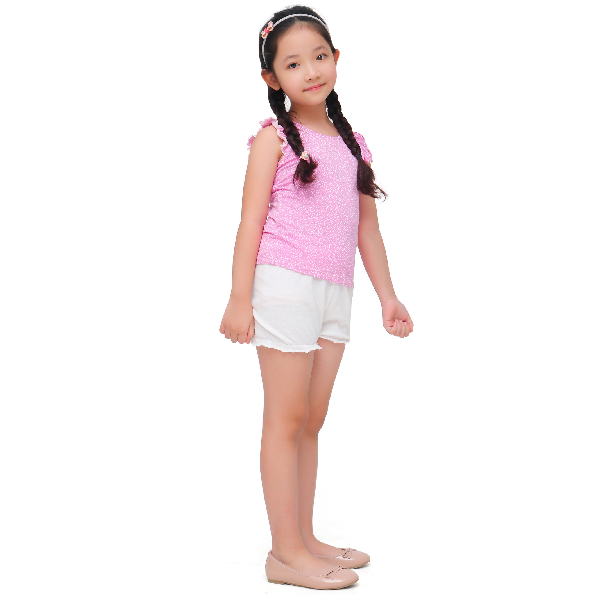 BỘ HÈ BÉ GÁI KM0005 NARSIS CHẤT LIỆU THOÁNG MÁT, DỄ CHỊU, THOẢI MÁI CẢ NGÀY, DỄ VẬN ĐỘNG_thumbnail_1