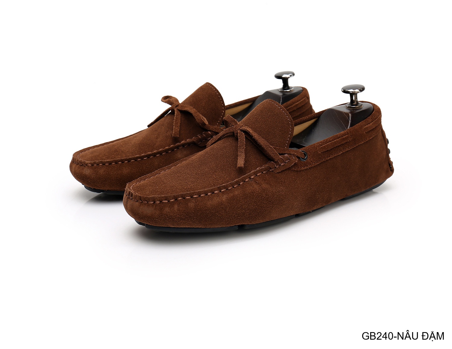 GB240 - Giày lười nam da heo kiểu Anh, đế bệt êm chân, phối nơ bướm thanh lịch_thumbnail_15