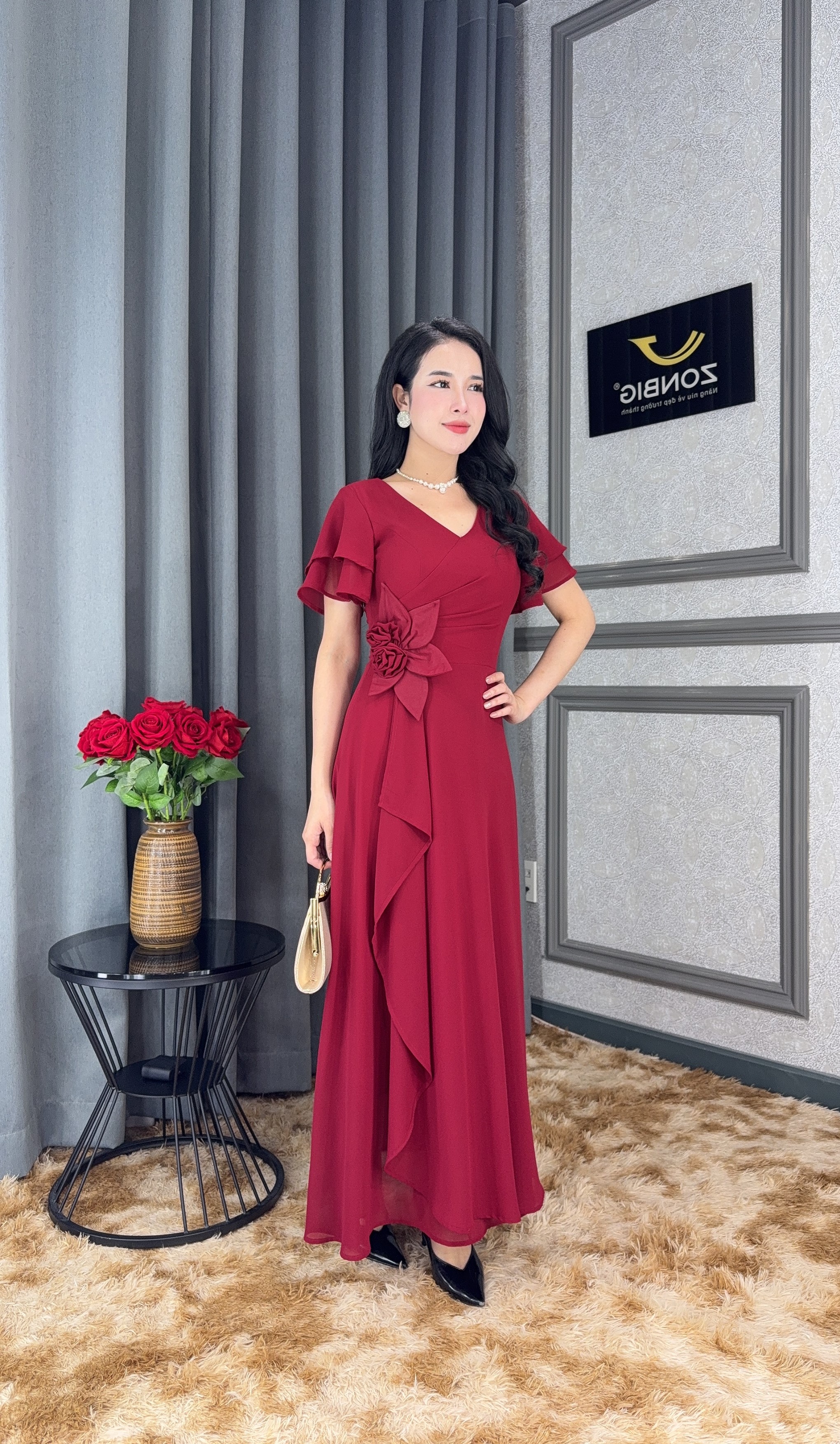 Đầm xòe - Y2079 - Thương hiệu Zonbig