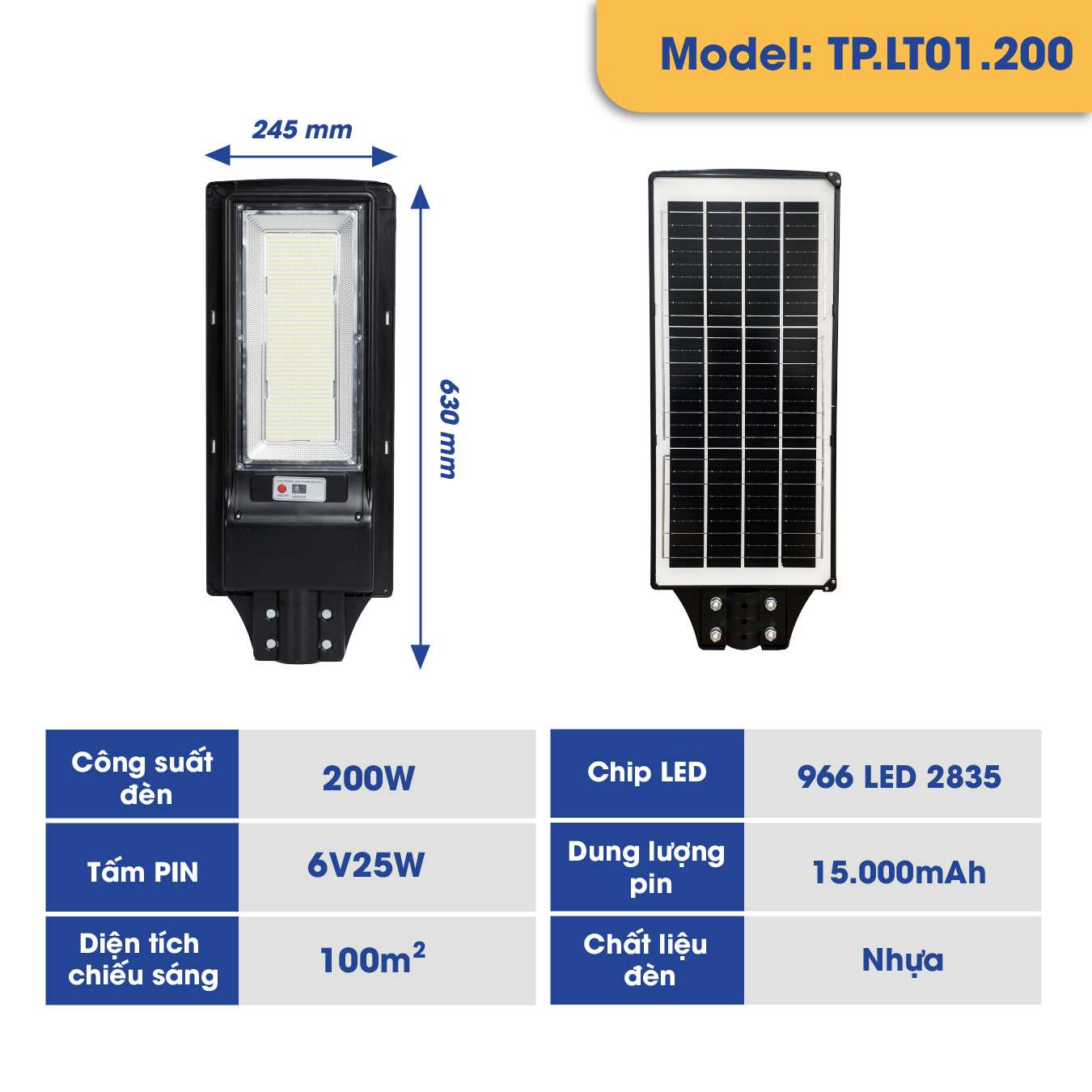Đèn đường liền thể năng lượng mặt trời (TP.LT01.200)_thumbnail_1