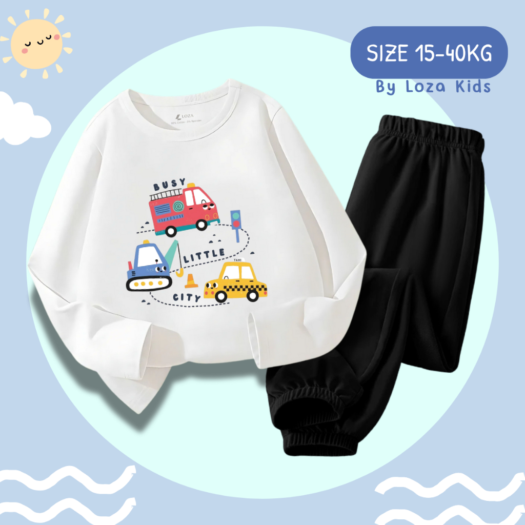BộThu - Đông bé trai in hình ô tô - Loza Kids BW468_thumbnail_4