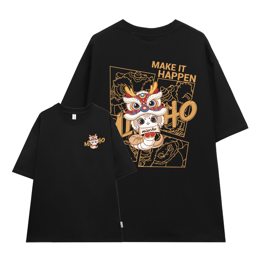 Áo thun tết form rộng 1885 Miucho cổ tròn chất vải cotton 4c thoáng mát in mix_thumbnail_7