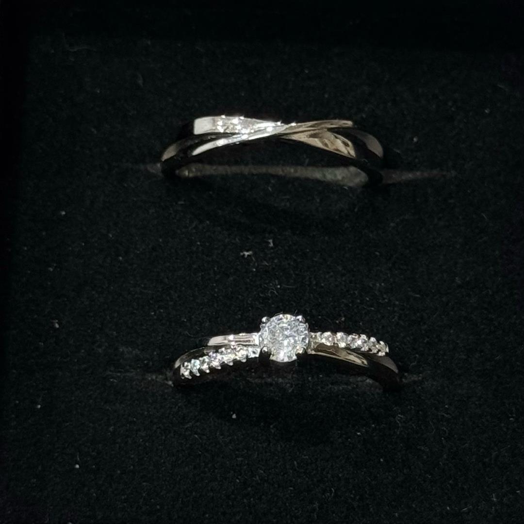 nhẫn cặp bạc si bạch kim xoắn vô cực hở và kim cương như tình iu vô cực ta dành cho nhau freesize _thumbnail_1