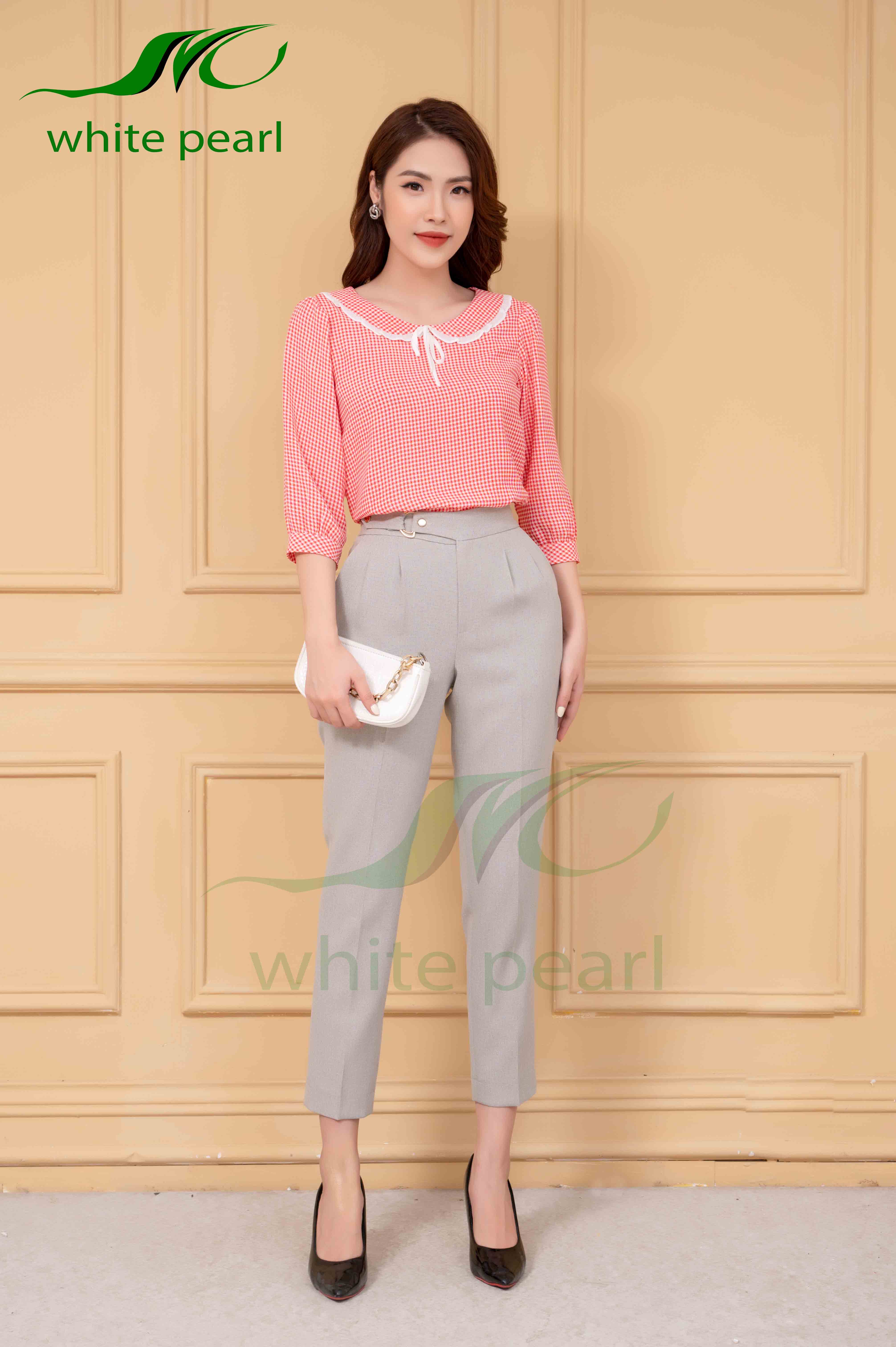 Quần baggy nữ quai nhê chéo thời trang công sở cao cấp nữ White Pearl_thumbnail_0