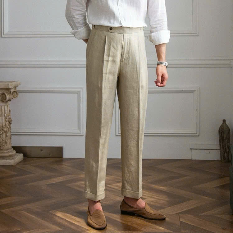 Sidetab Linen Trousers – Season 3_thumbnail_3