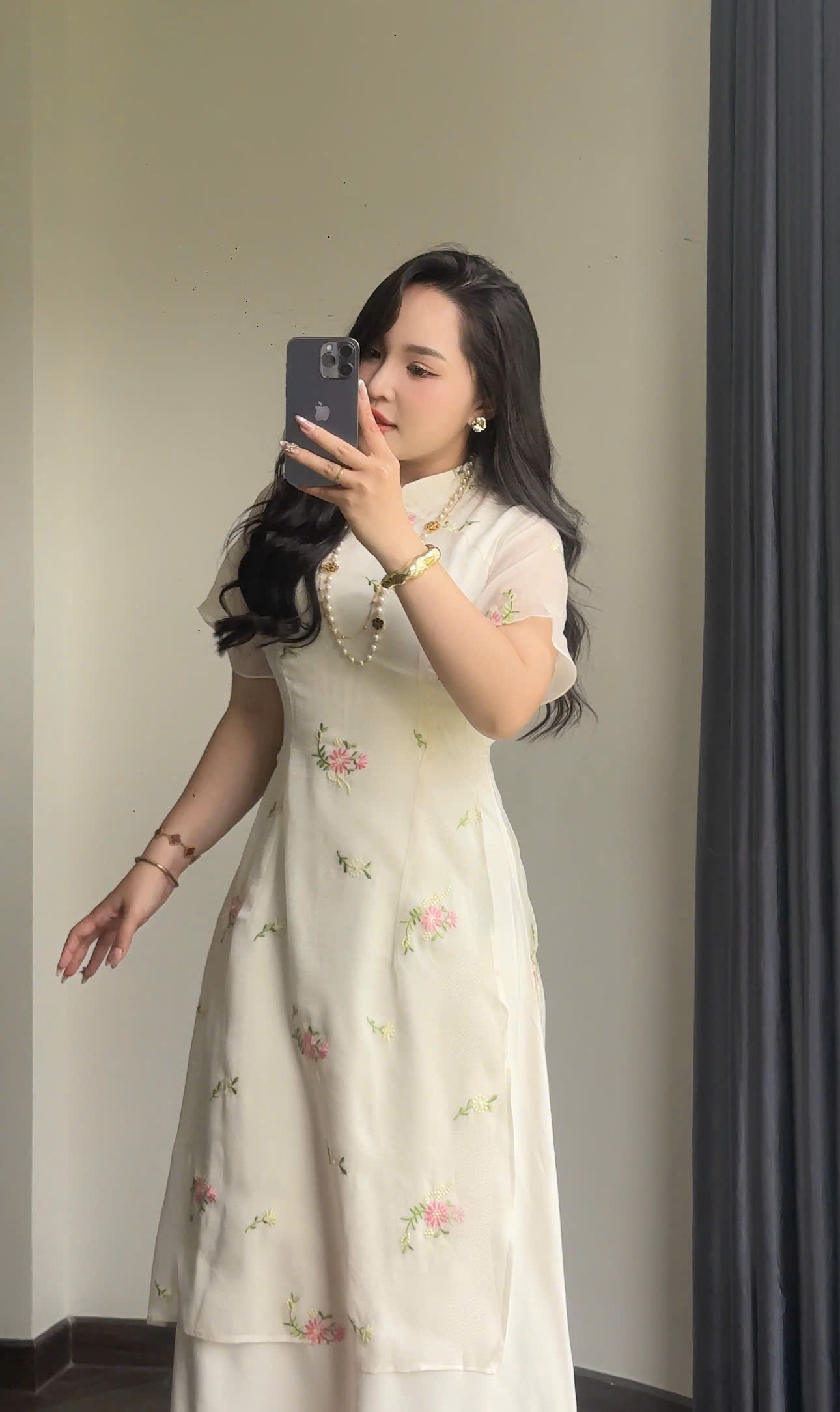 BIGSIZE - Áo dài cách tân kiểu trung hoa V-AD020_thumbnail_7