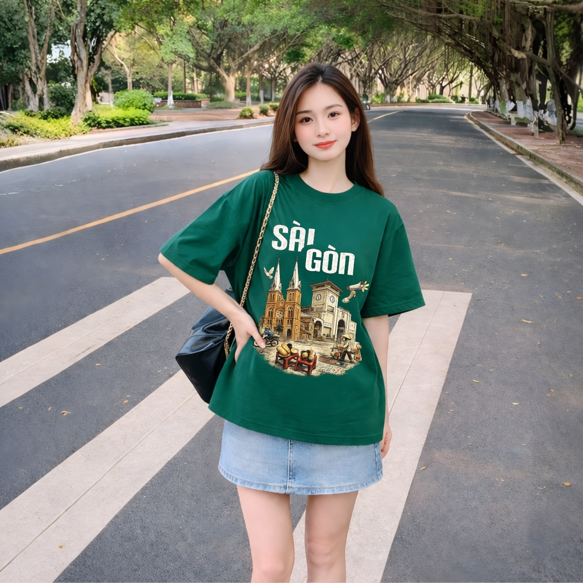 Áo thun unisex UX30-1181 địa điểm nổi tiếng SÀI GÒN dáng oversized local brand WETEE_thumbnail_10