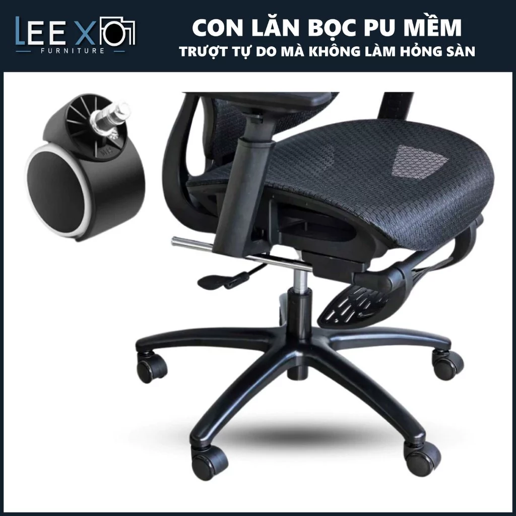 Ghế Công Thái Học LX21 Full Lưới – Hỗ Trợ Cột Sống, Ngả Lưng Thư Giãn, Thiết Kế Hiện Đại_thumbnail_7