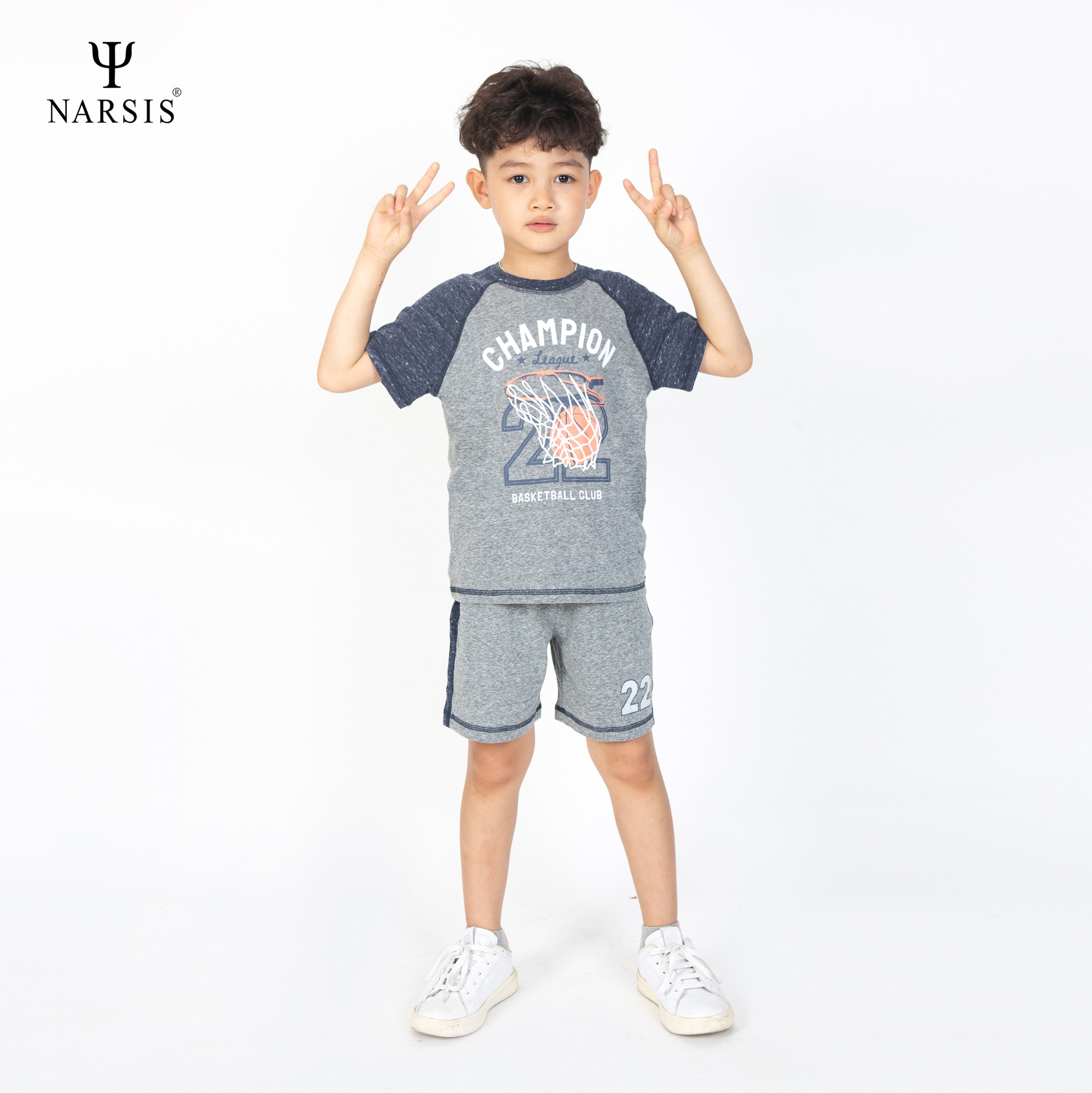 BỘ HÈ BÉ TRAI KE1006 NARSIS CHẤT LIỆU THOÁNG MÁT, DỄ CHỊU, THOẢI MÁI CẢ NGÀY, DỄ VẬN ĐỘNG_thumbnail_2