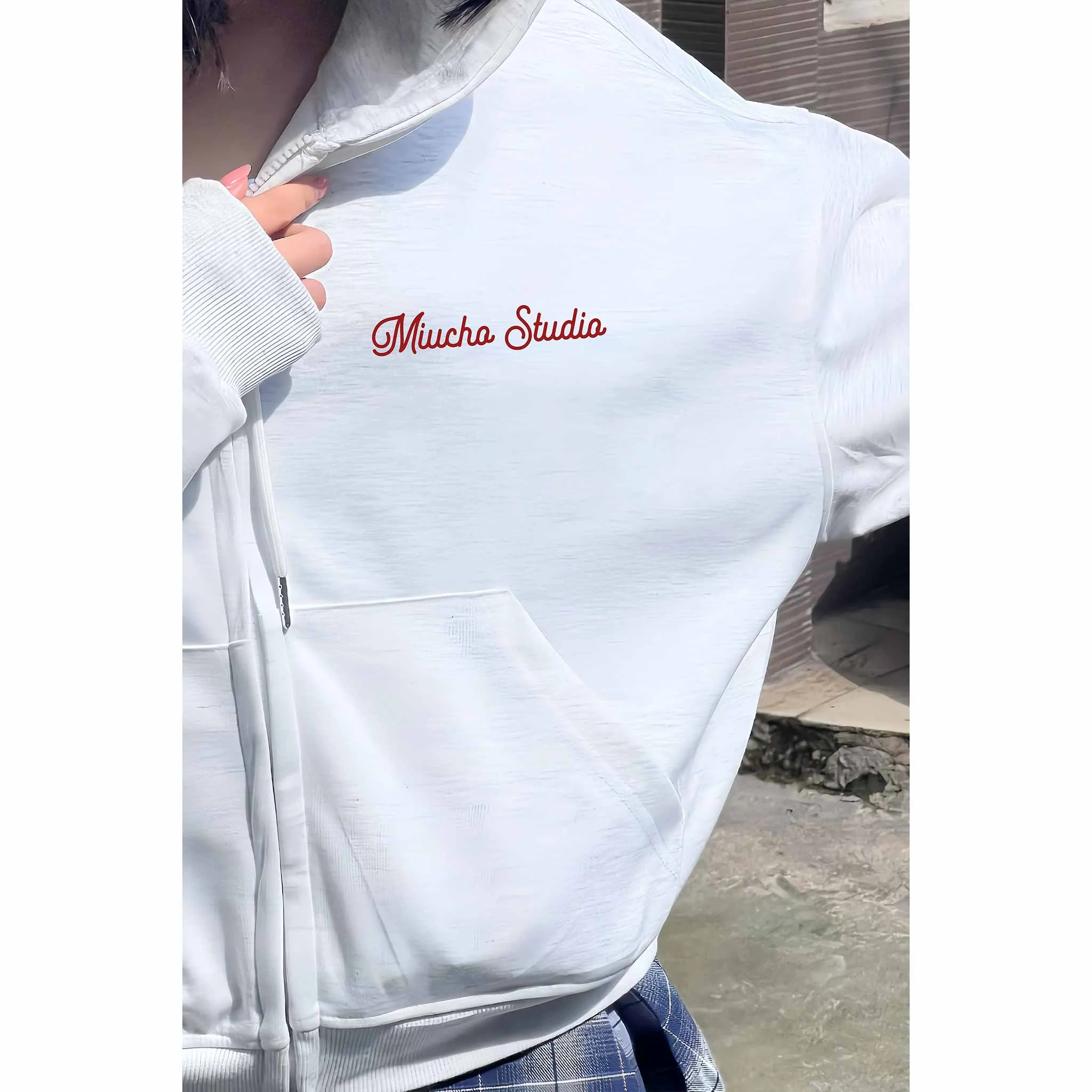 Áo khoác hoodie zip boxy unisex Miucho nỉ 2 da thoáng mát dày dặn basic in typography 2840_thumbnail_9