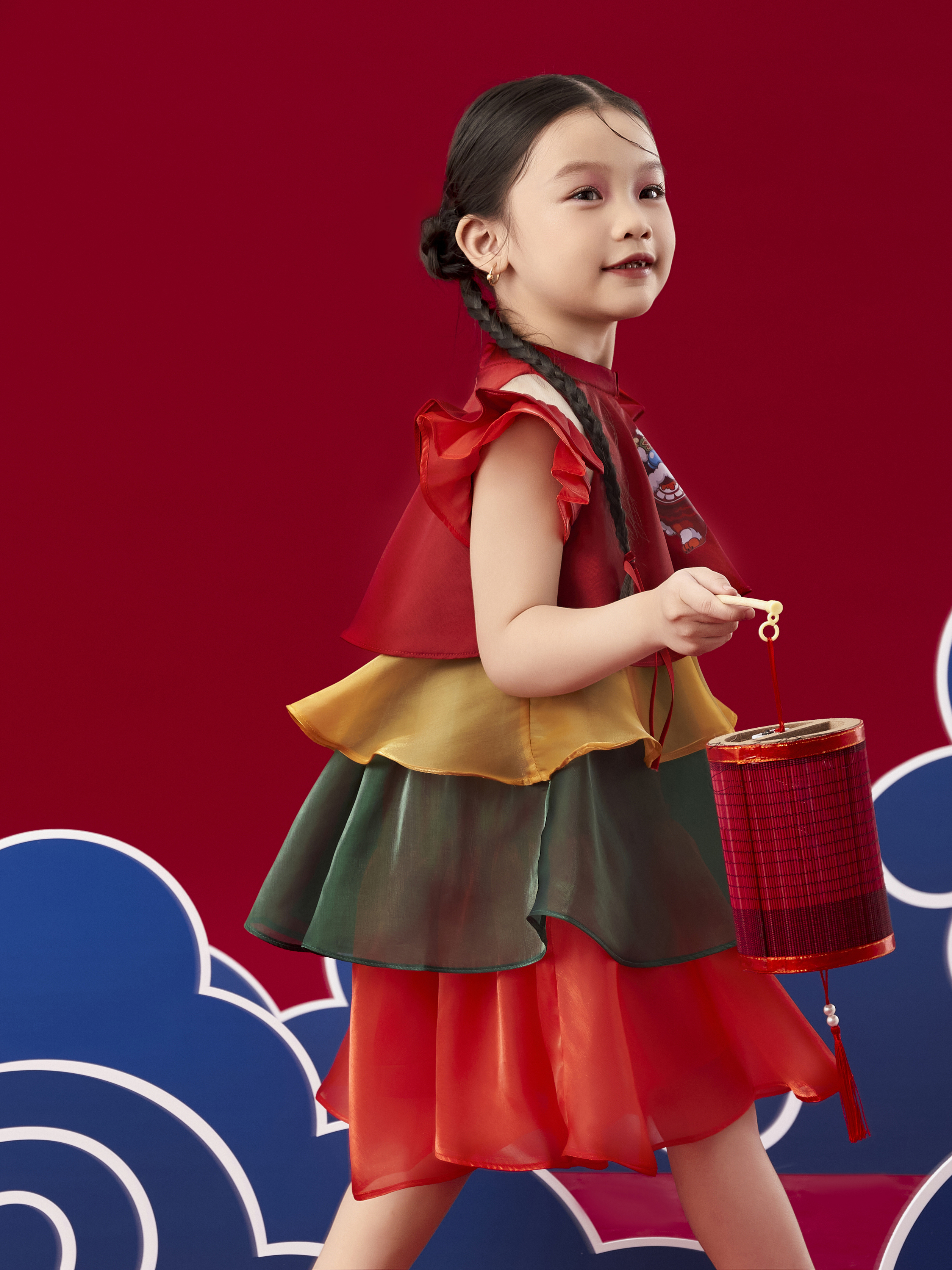 Váy tơ màu bốn tầng in lân_thumbnail_3