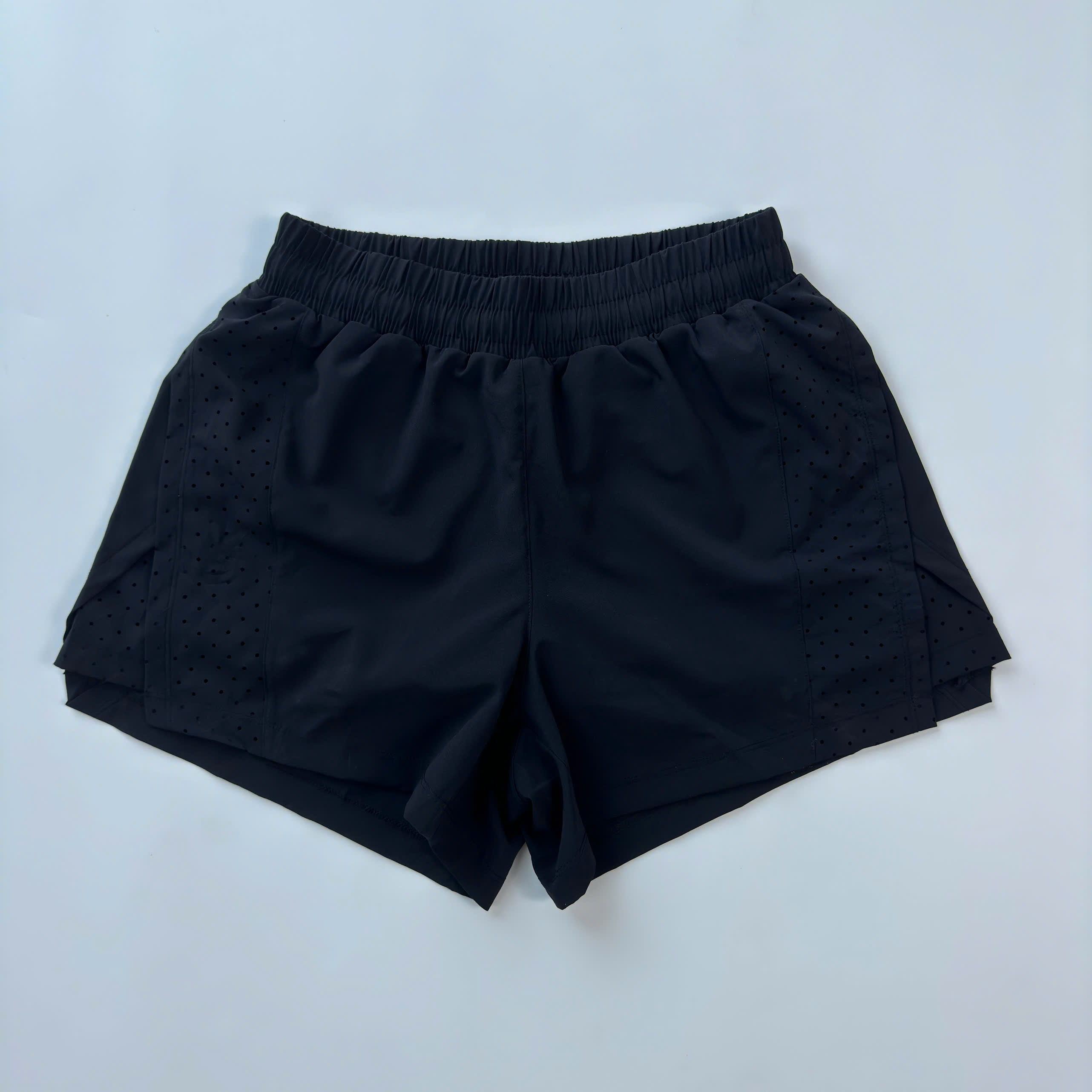 Quần Đùi Thể Thao Dáng Boxer 2Lớp Phối Laze_thumbnail_2