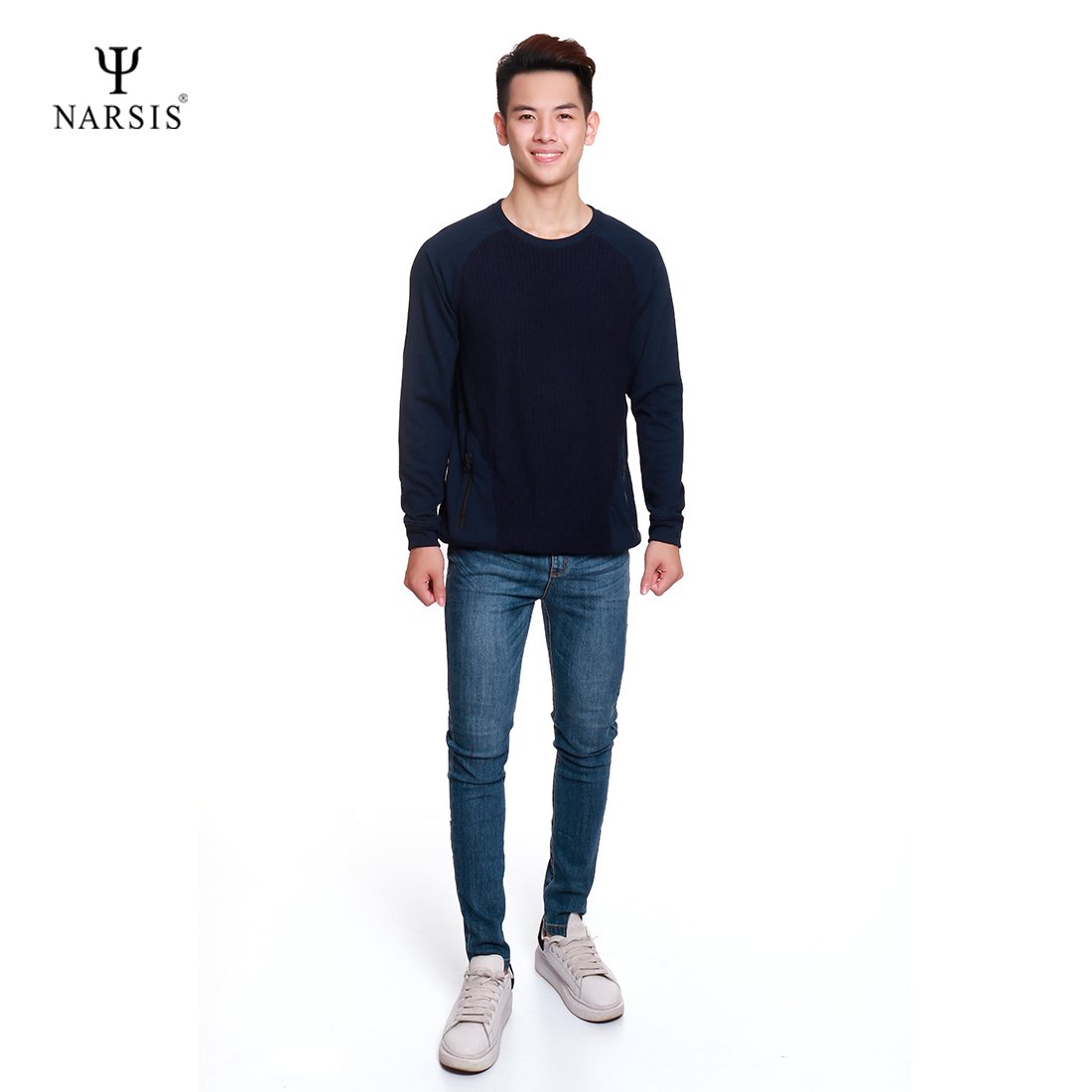 ÁO NAM THU ĐÔNG D7053 NARSIS CHẤT LIỆU THOÁNG MÁT, DỄ CHỊU, THOẢI MÁI CẢ NGÀY, DỄ VẬN ĐỘNG_thumbnail_2