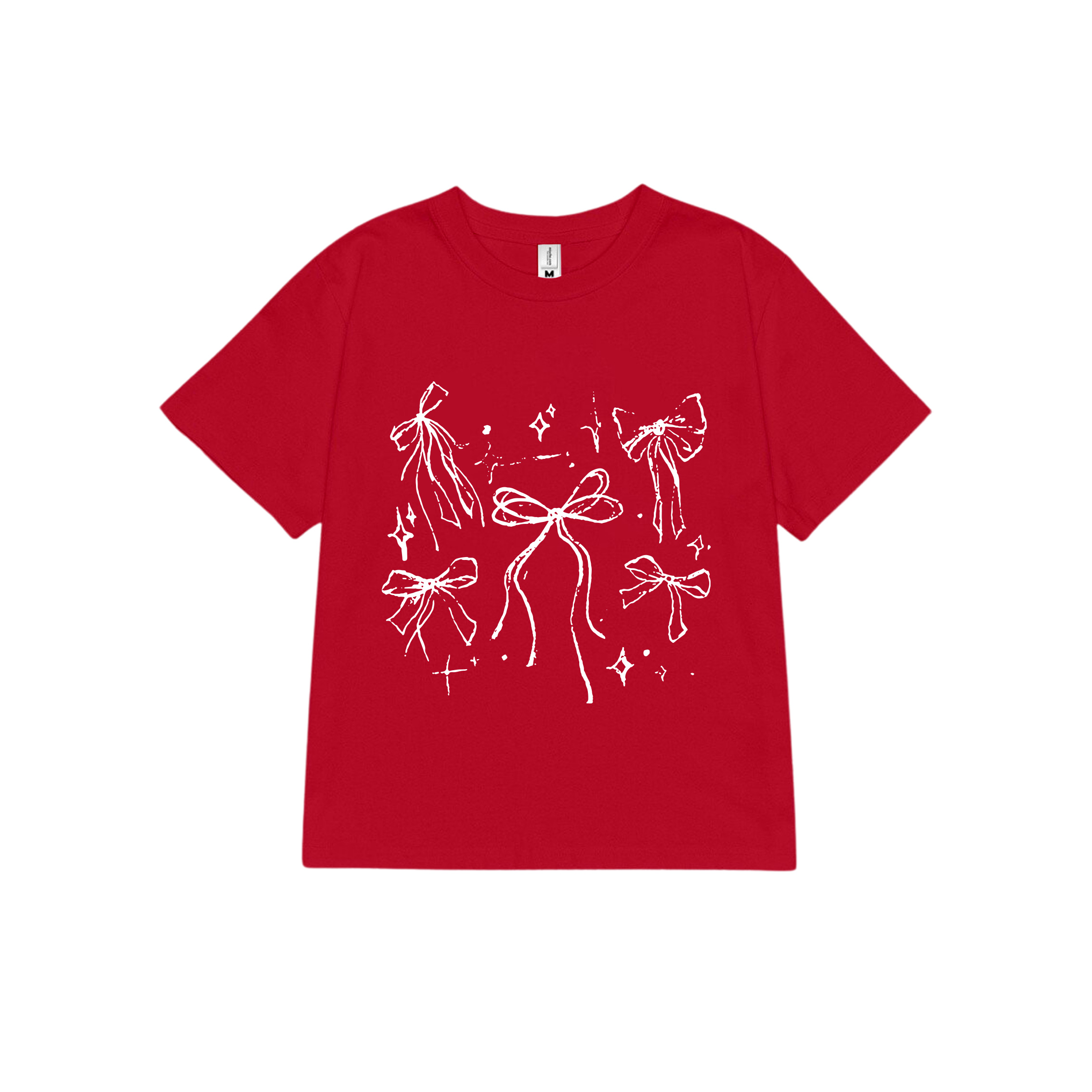 Áo thun baby tee nơ conquette xinh form ôm ABD1311 Miucho tay ngắn cổ tròn hotrend in mix_thumbnail_13