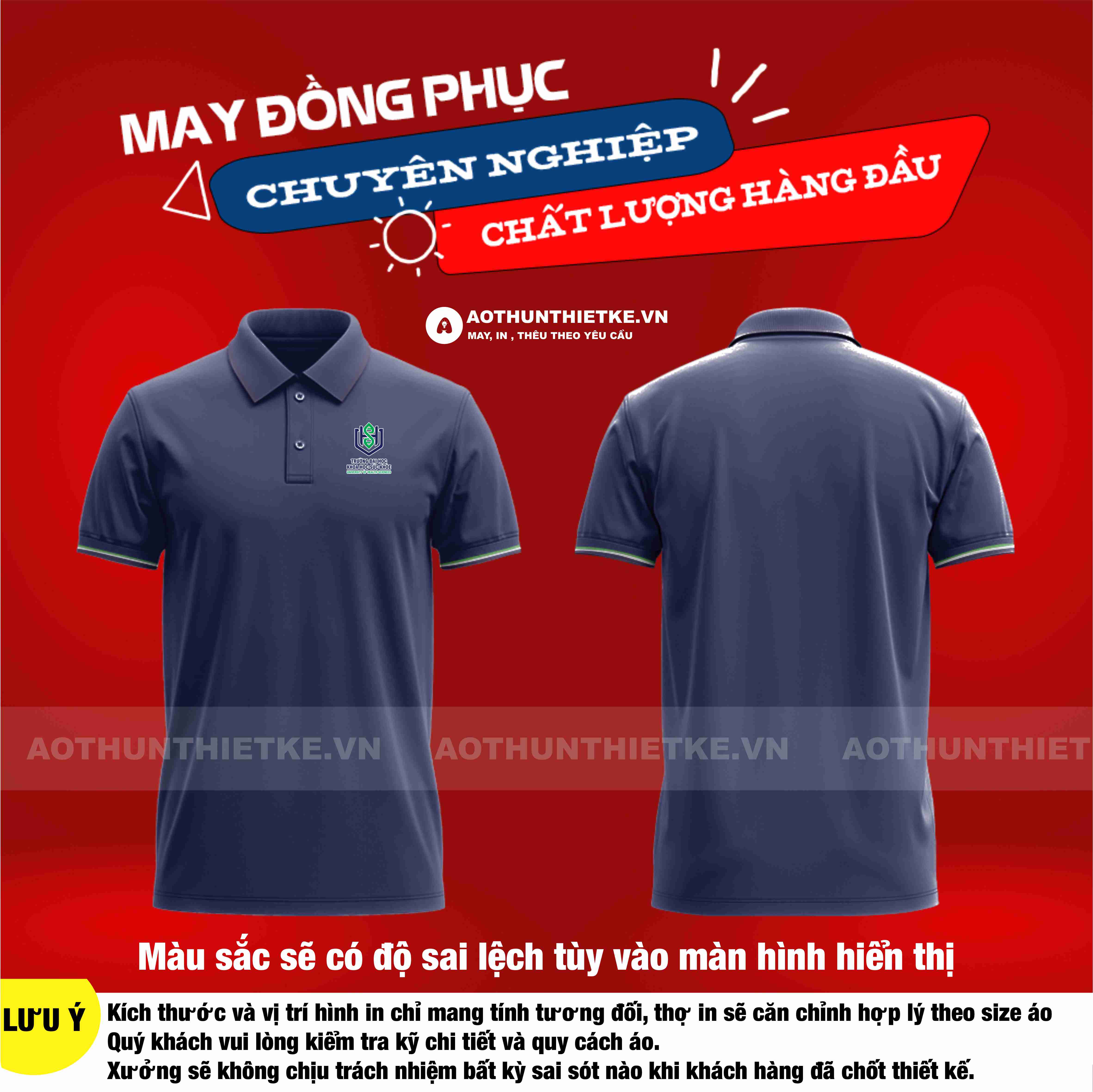 Áo Thun Đồng Phục Trường Đại Học Khoa Học Sức Khỏe